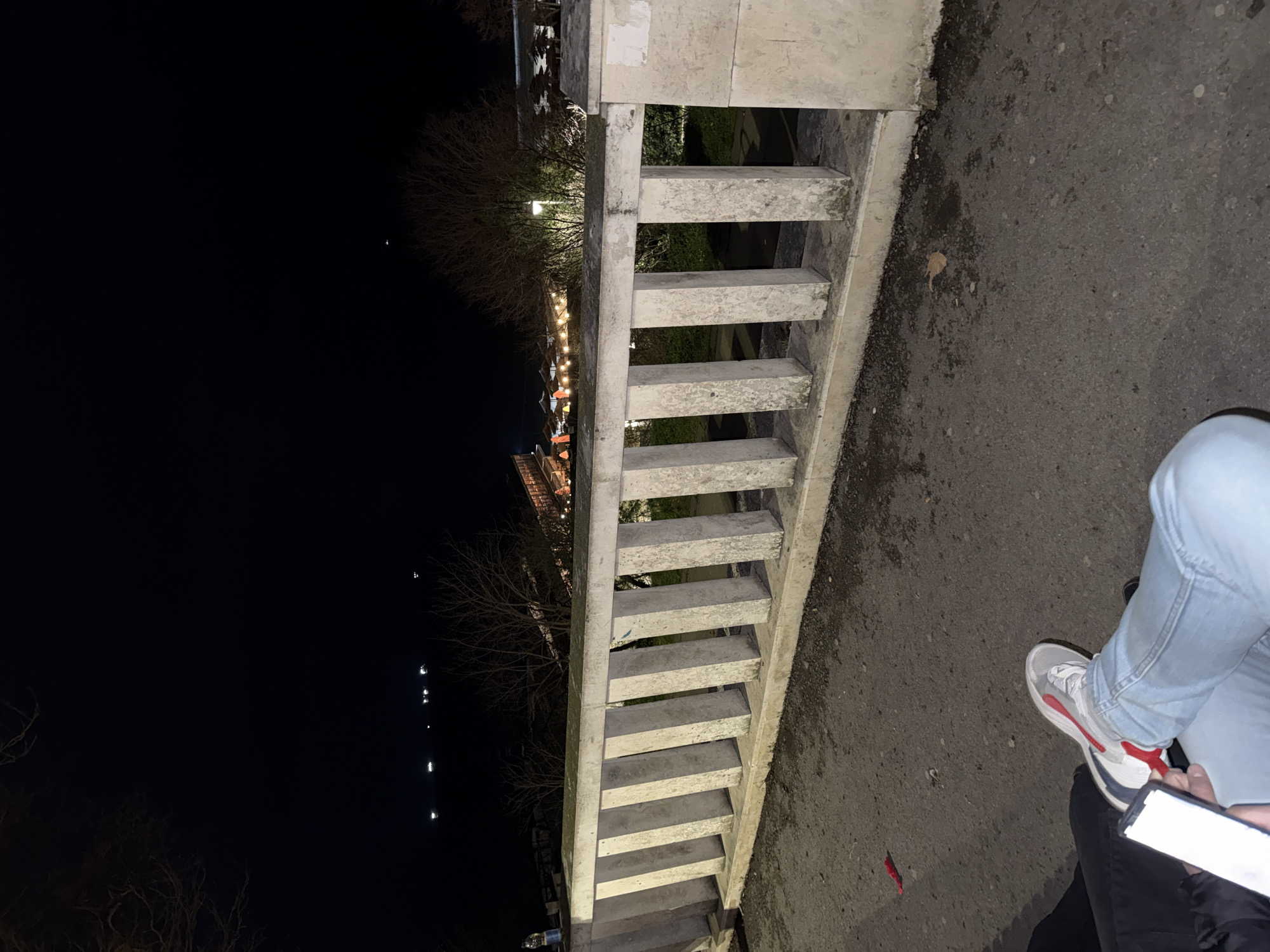 Person stands by concrete bridge in Varna