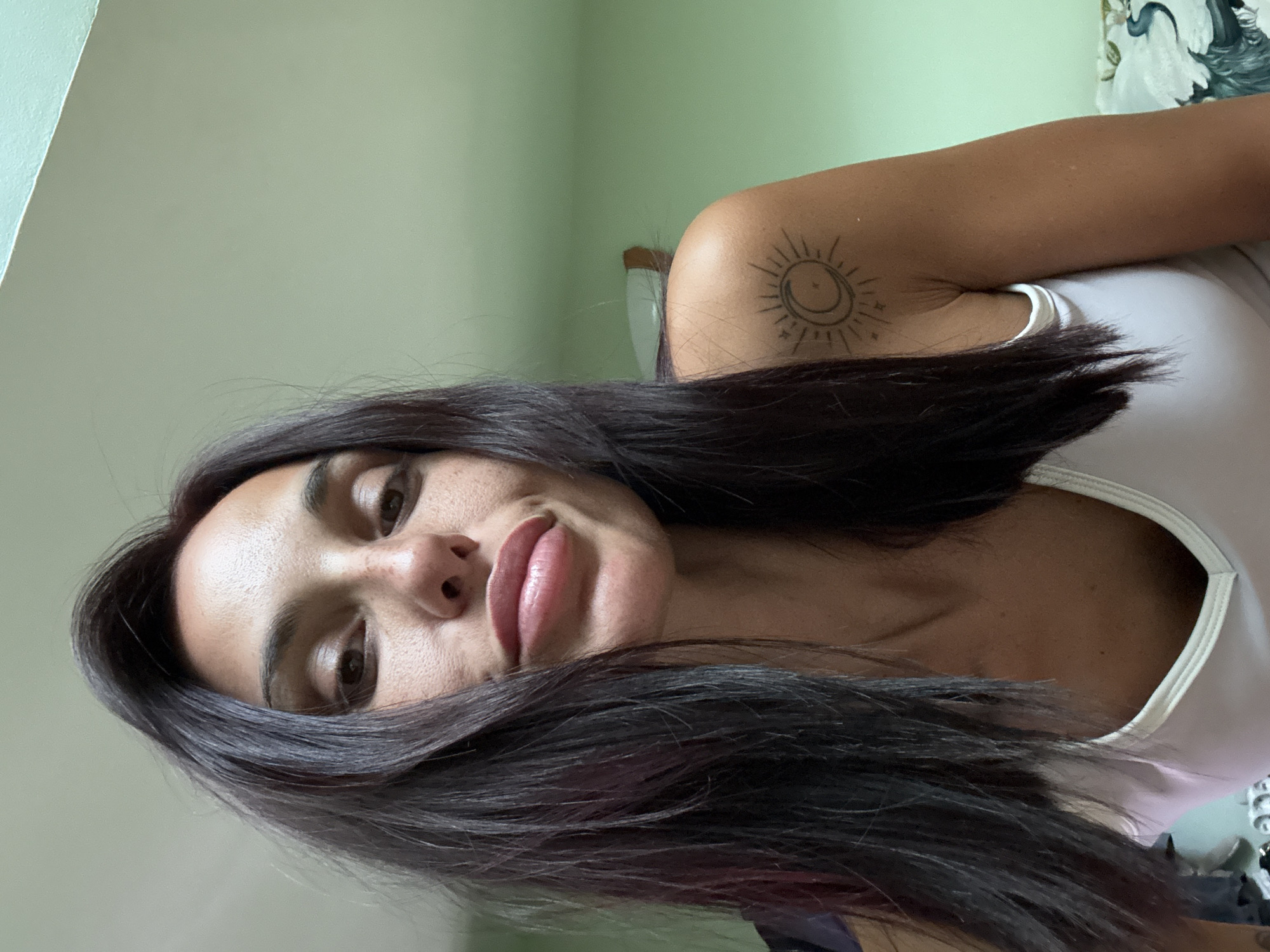 Morning selfies in a Pleven apartment building hallway