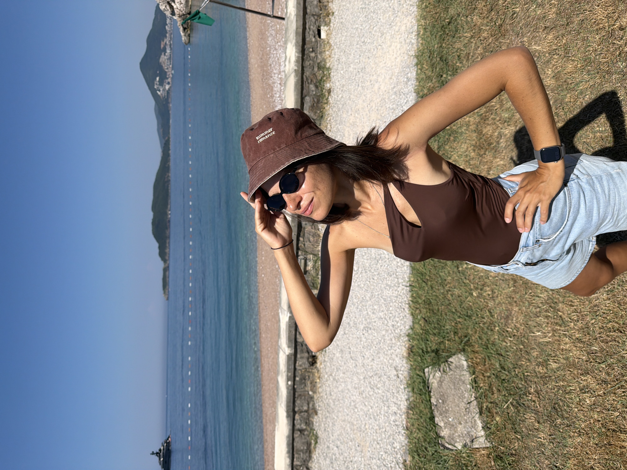 Beach day in Boreti with superyacht SALT anchored offshore