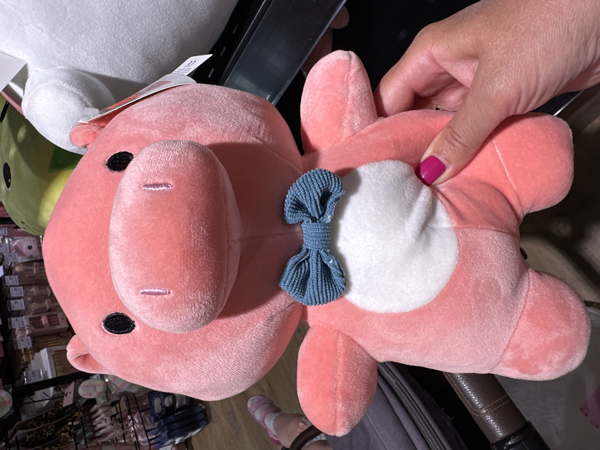 Mall browsing session spanning novelty goods, decor, and retail interiors