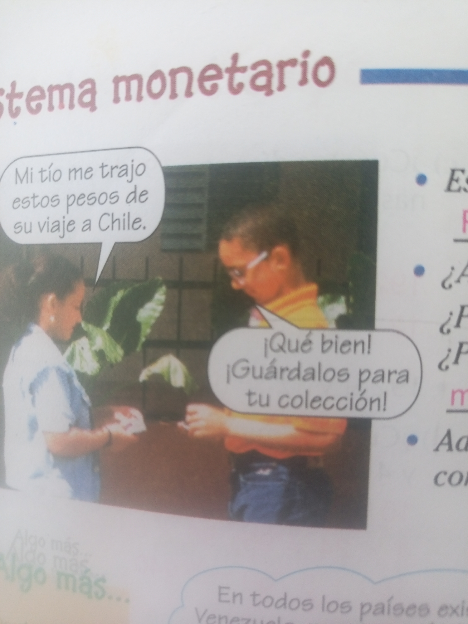 Venezuelan primary school textbook pages covering math and science