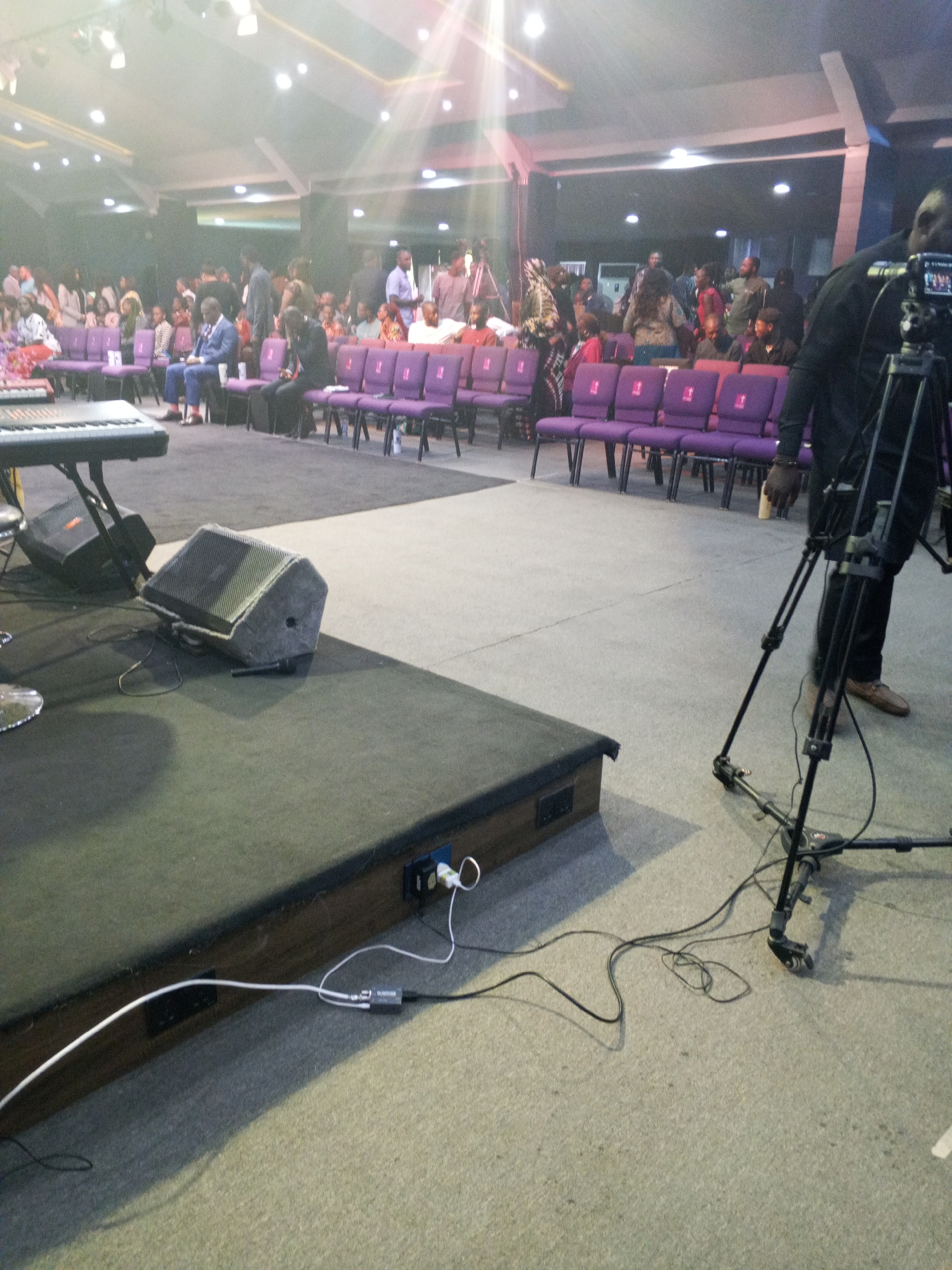Morning church service with live music in Abuja