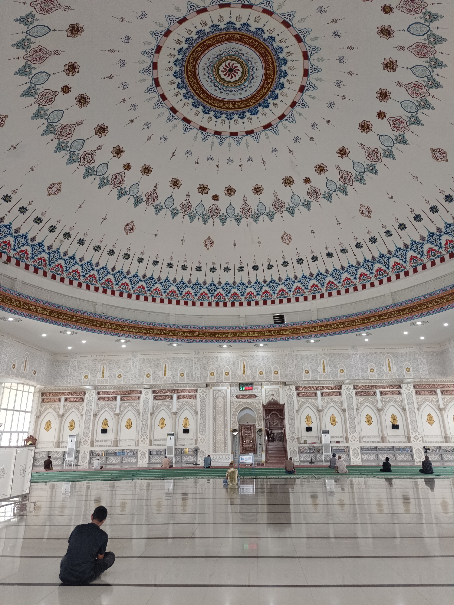 Morning visit to an ornate mosque in Pidie Jaya, Indonesia