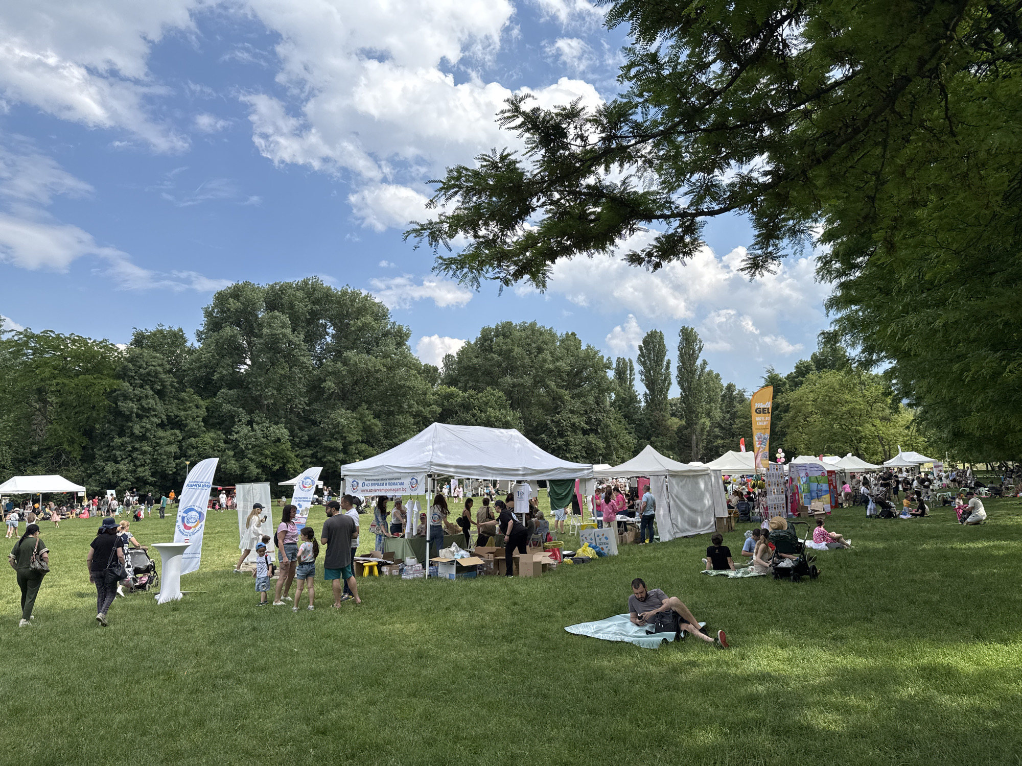 Sofia resident documents park charity event, shops, streets