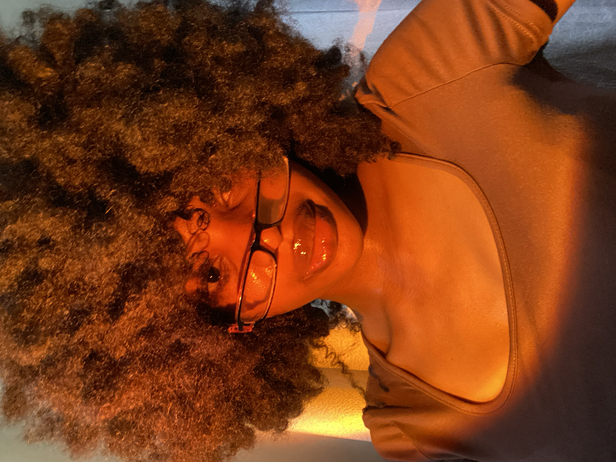 Portrait session captured in warm lighting in Iranla, Nigeria