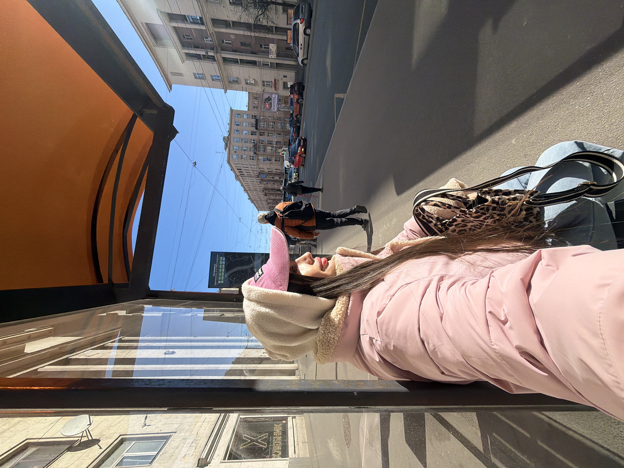 Morning commute scenes documented across Saint Petersburg streets