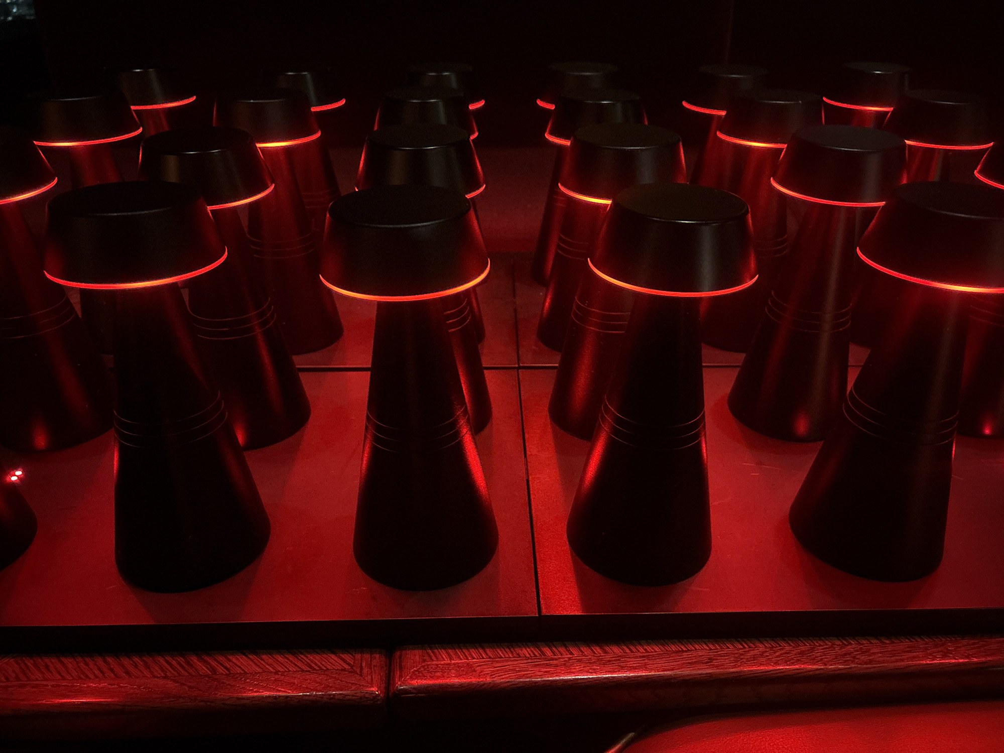 DJ setup observed overlooking London cityscape at night