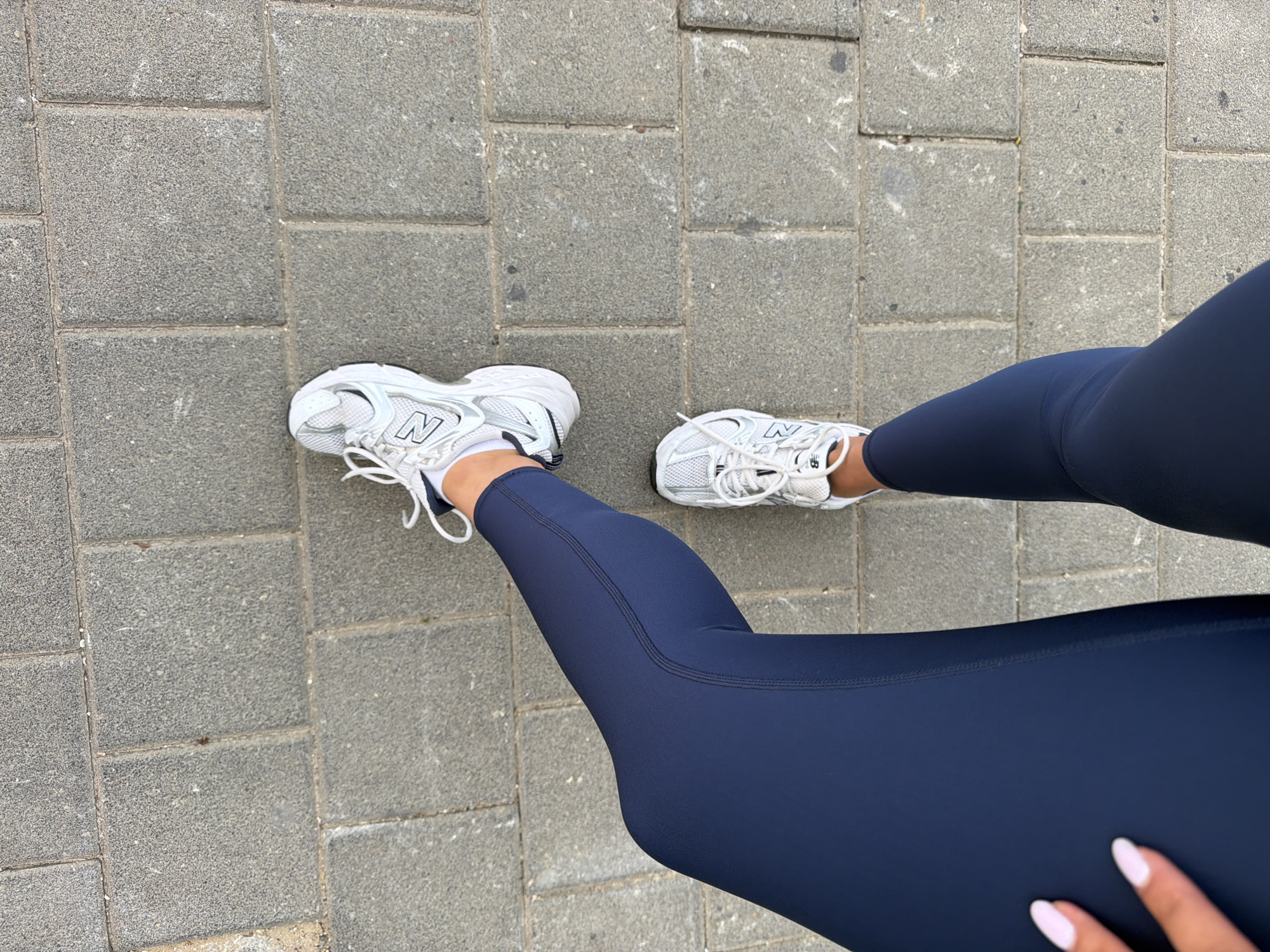 Early morning athletic wear spotted on Tel Aviv pavement