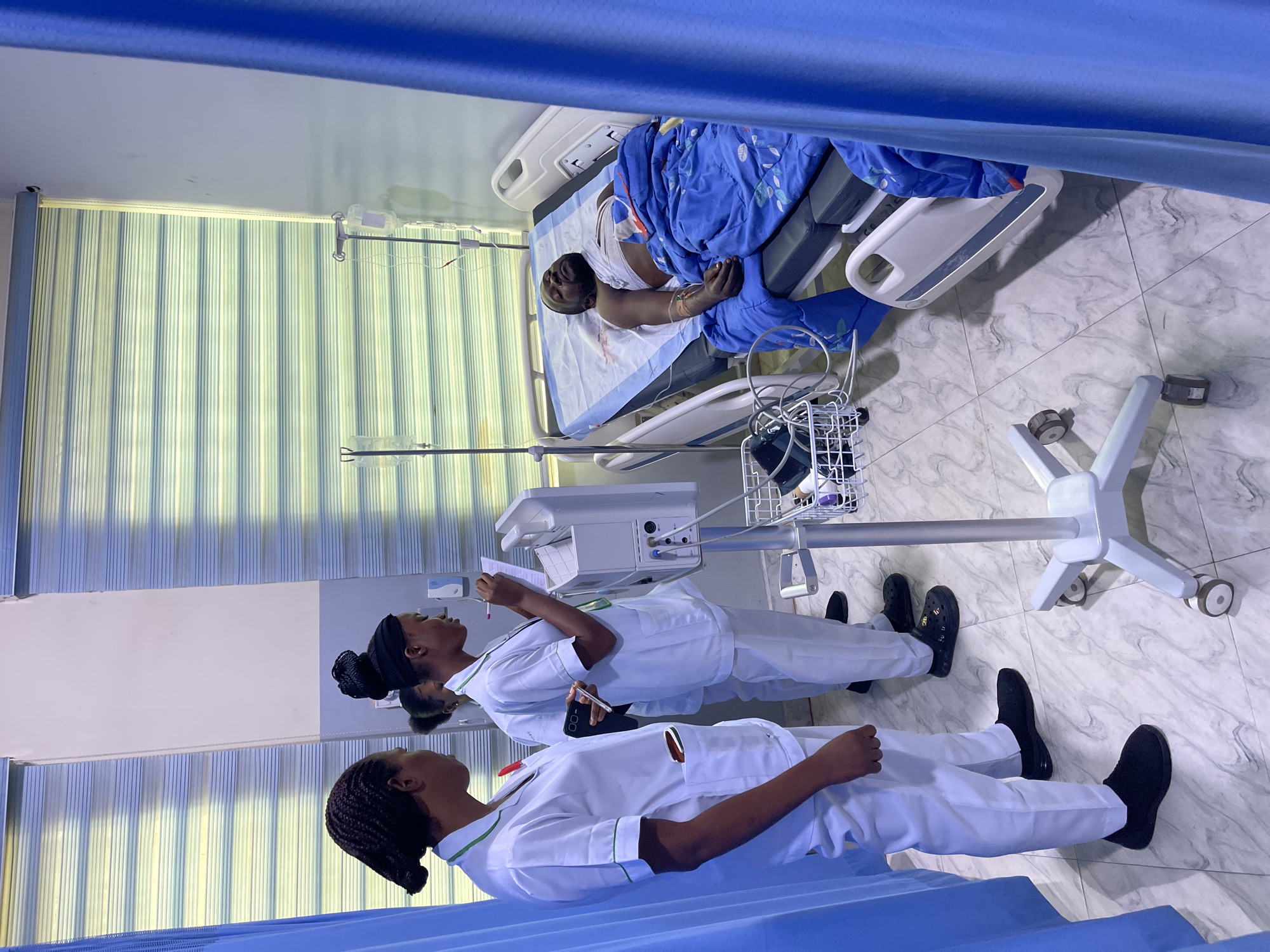 Patient receiving care at Abuja hospital, July 2026