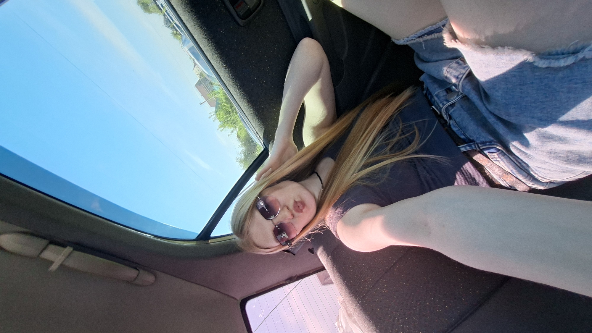 Morning car journey documented through Прикамский, Russia