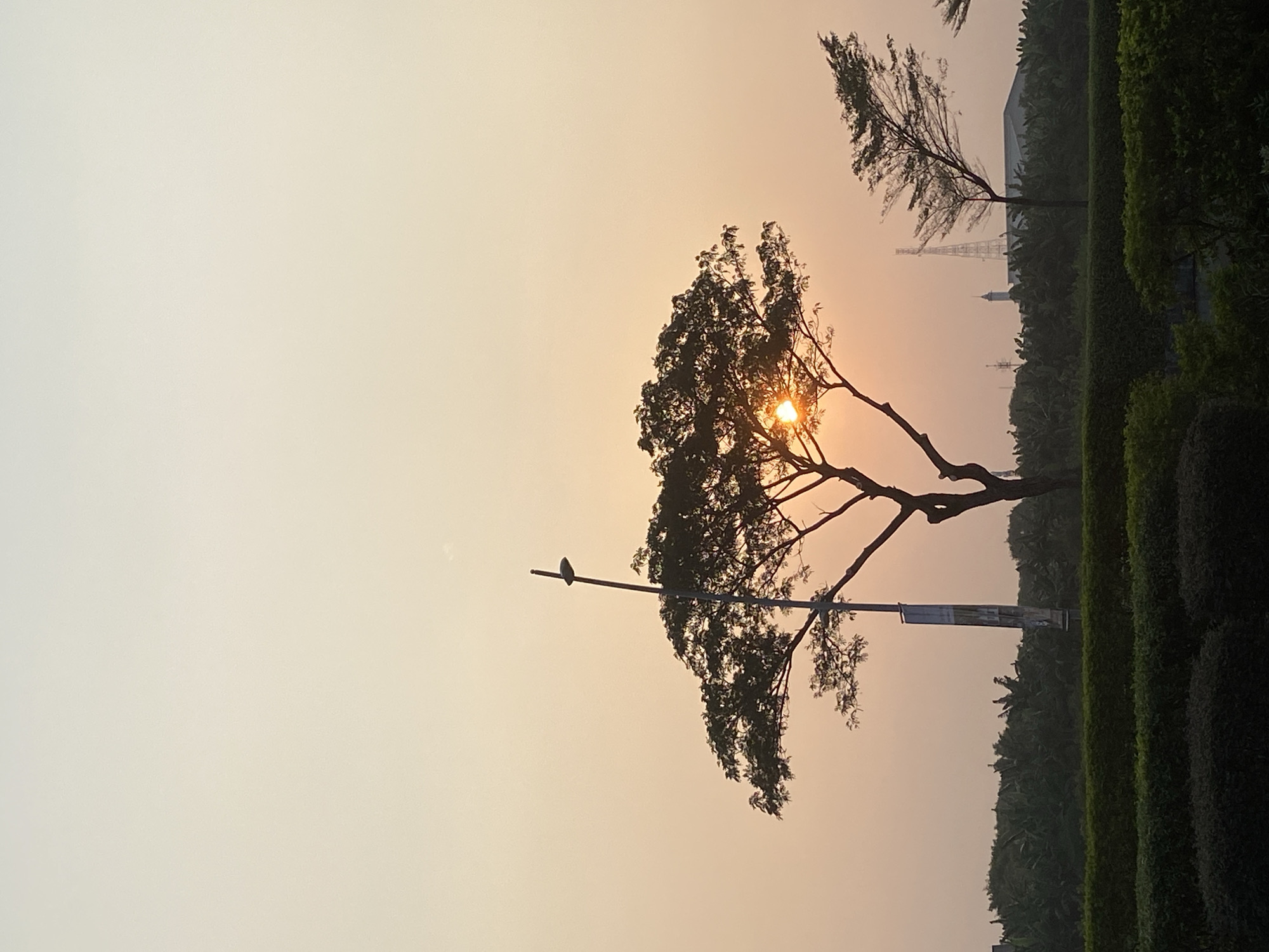Around DBL Academy in East Jakarta on a hazy morning