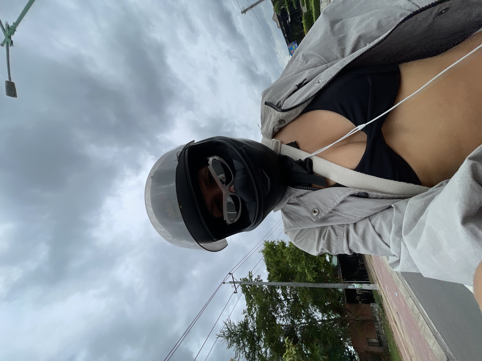 Motorcycle crew rolling through Phu Thuy Ward streets