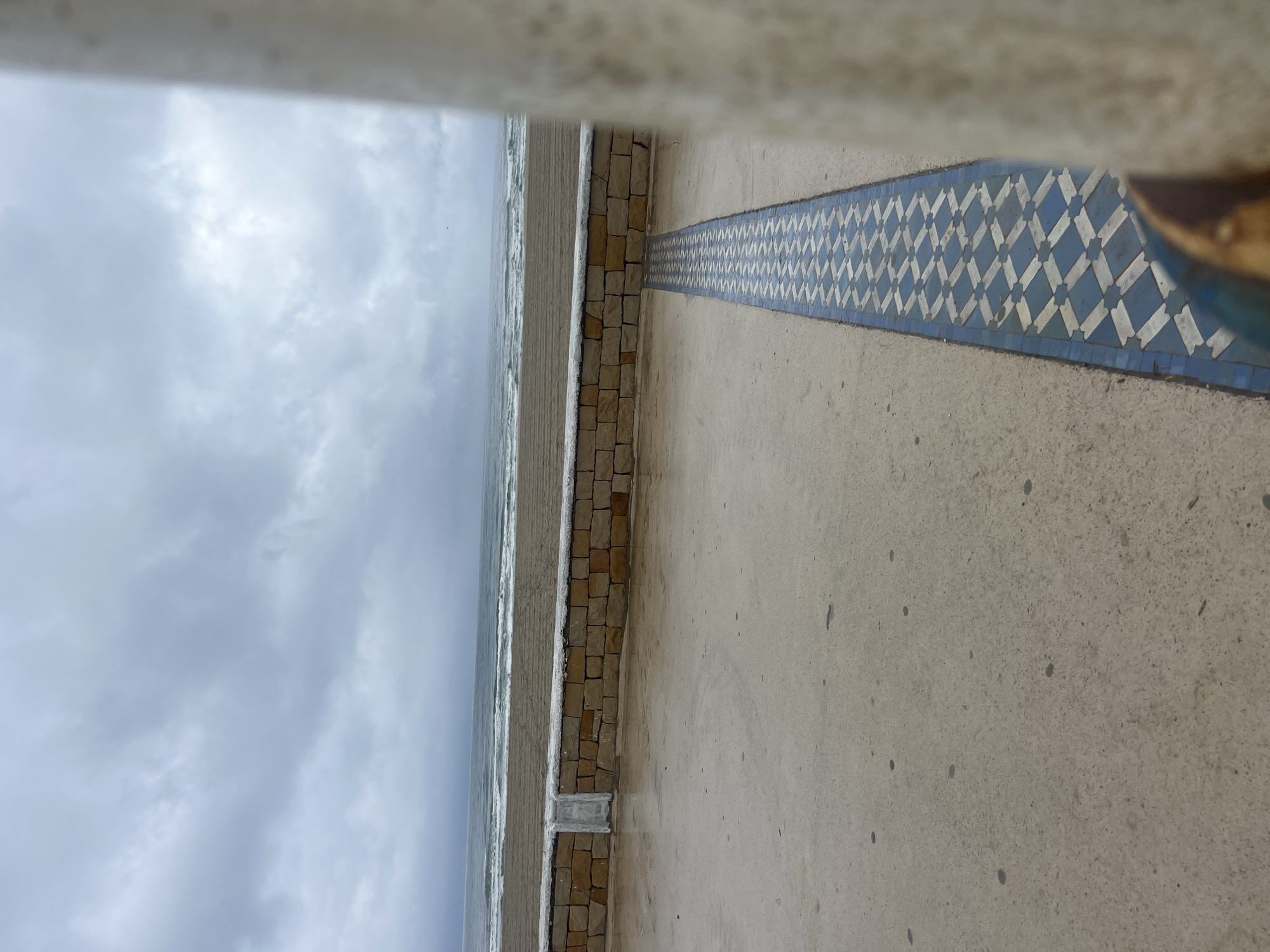 Overcast day documented at Martil beach and promenade, Morocco