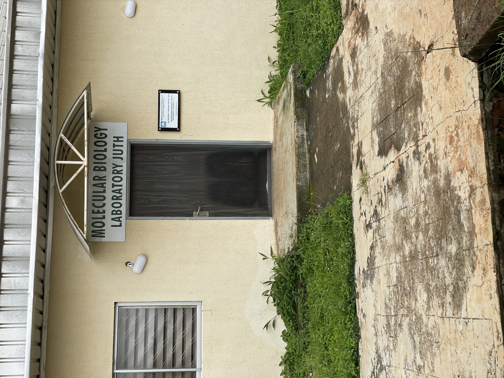 Inside the grounds of JUTH's Molecular Biology Lab, Gwong
