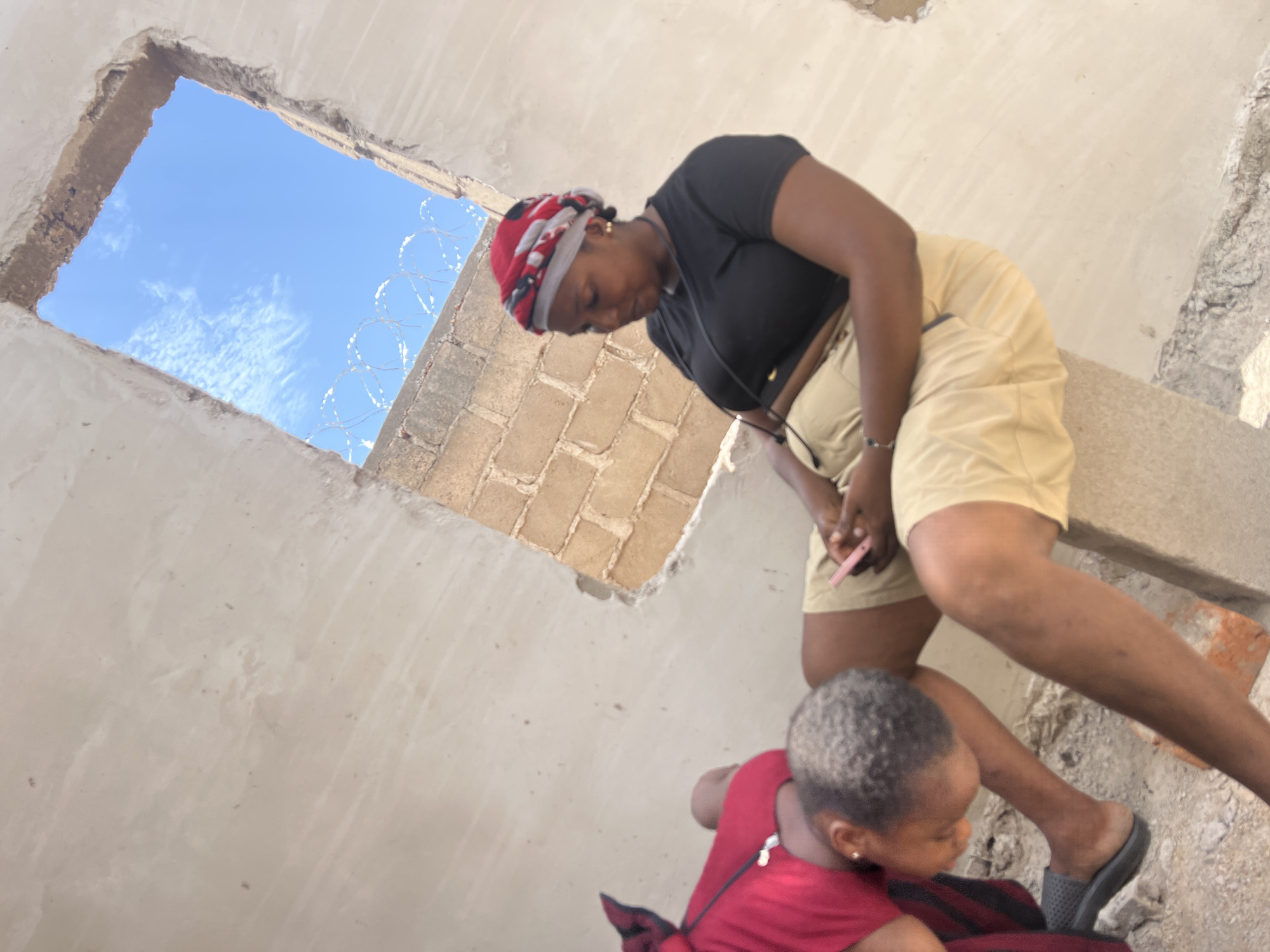 Unfinished building interior documented in Makurdi, Nigeria