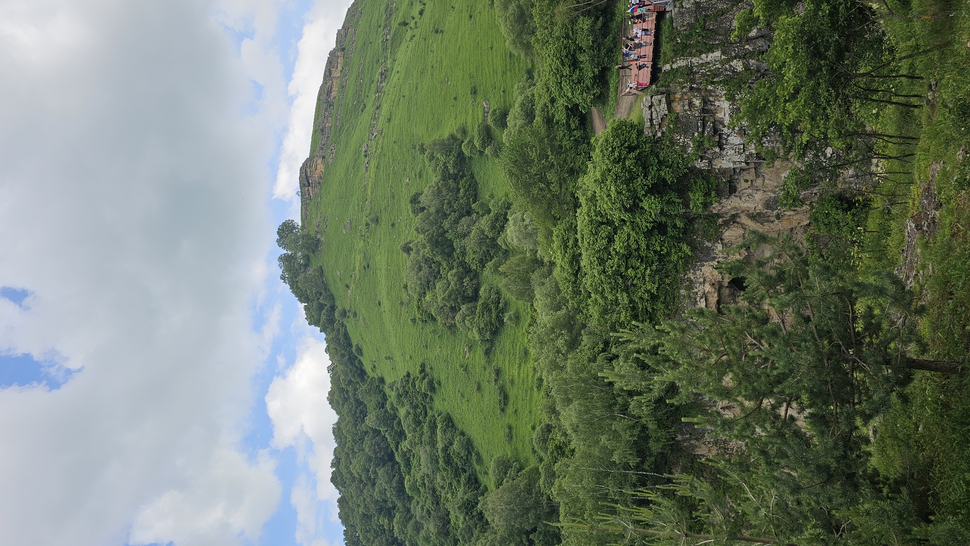 Glass bridge, waterfalls, and market snacks at Chegem Gorge