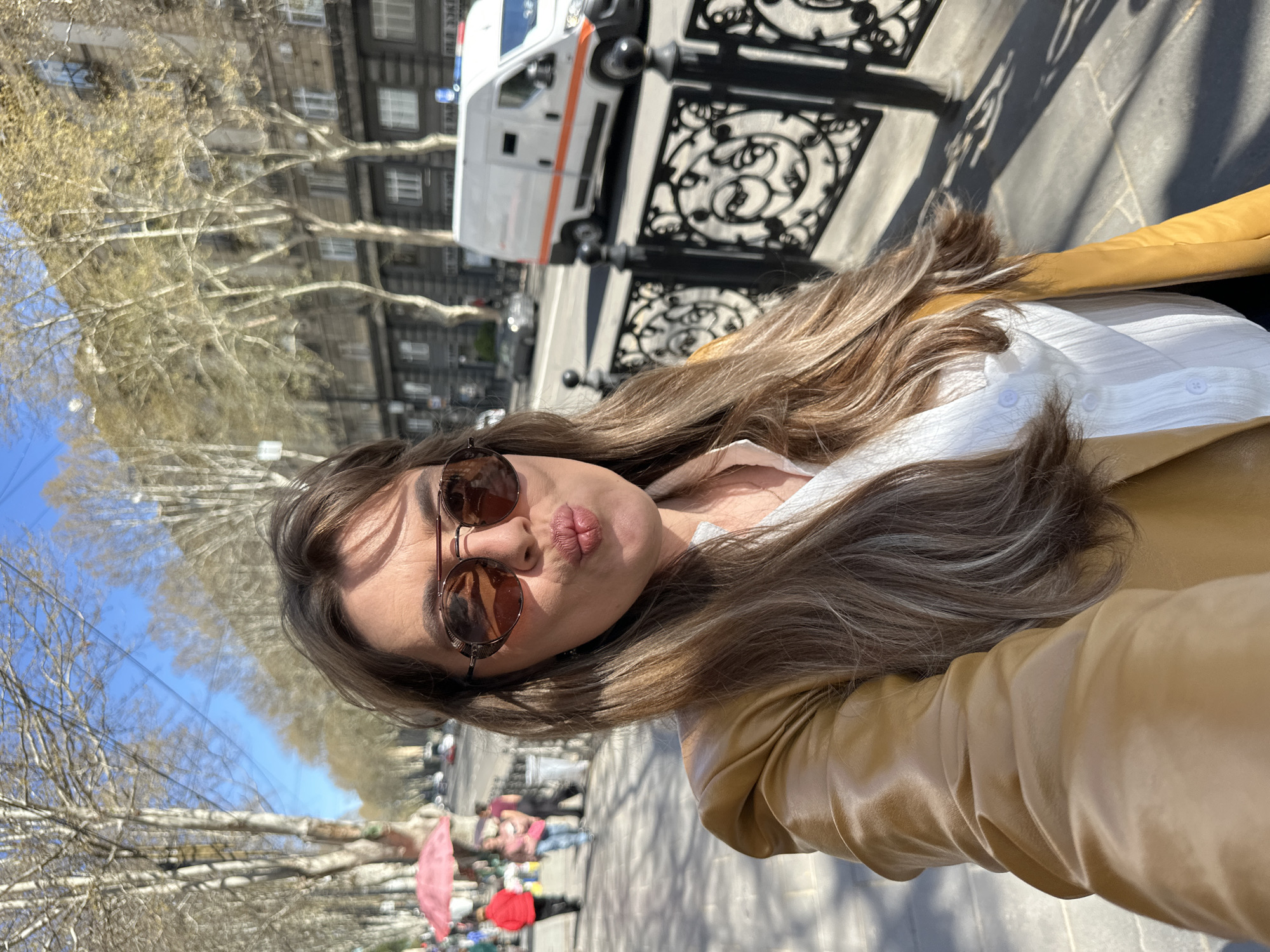 Spring morning market activity captured in central Tbilisi