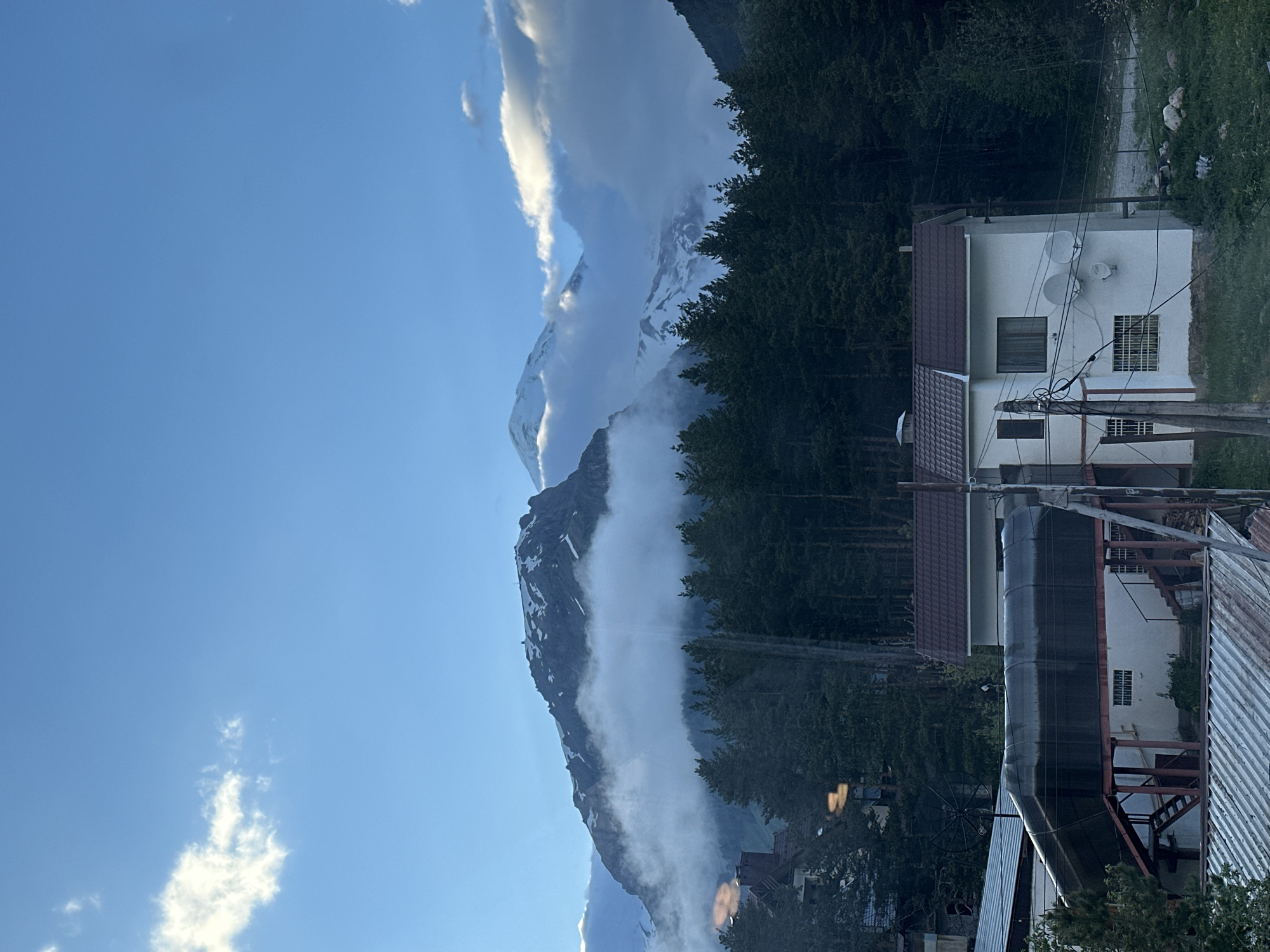 Lunch, card games, and Elbrus views in Terskol