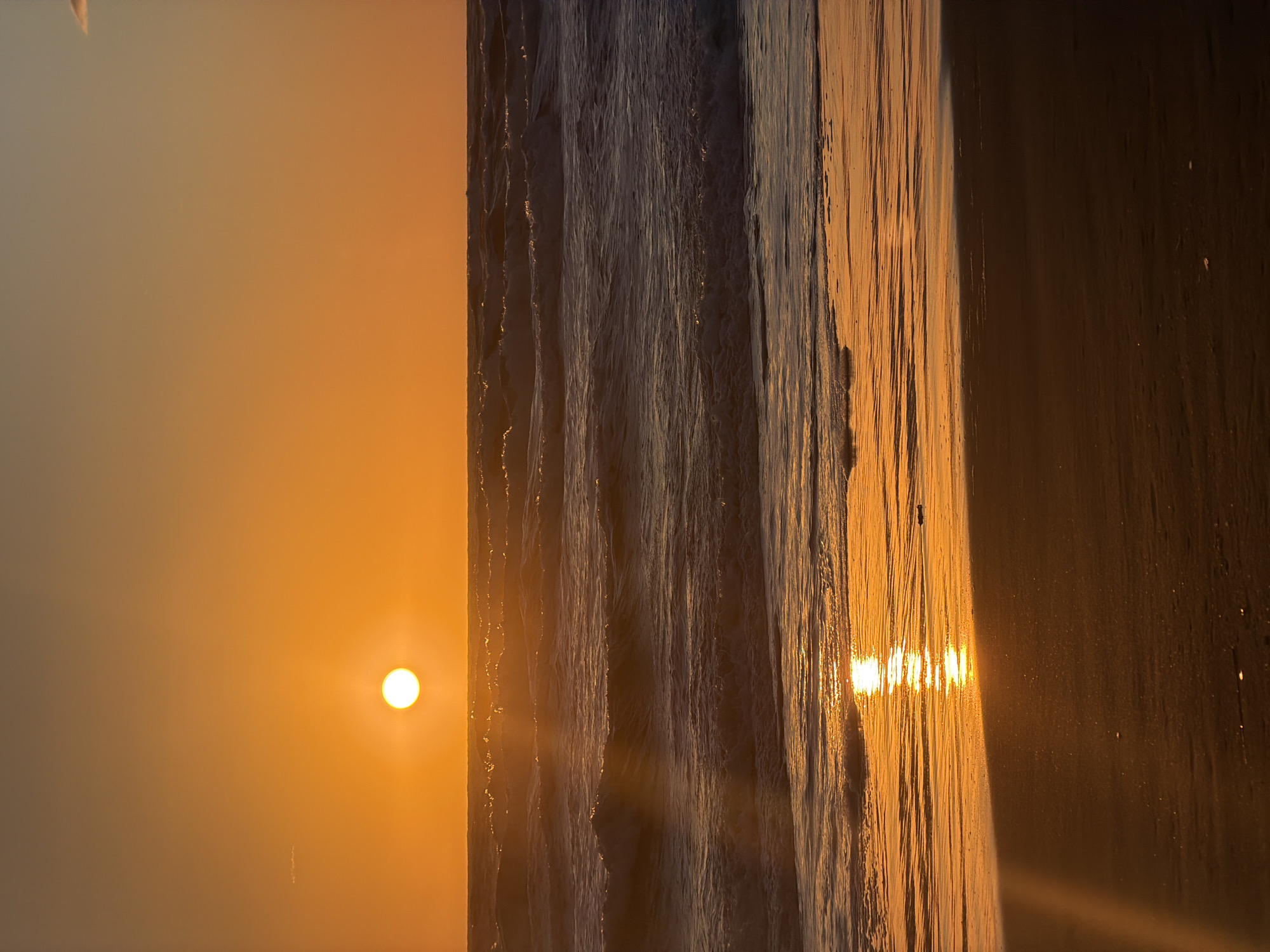 Sunset captured at Castagneto Carducci beach, Italy