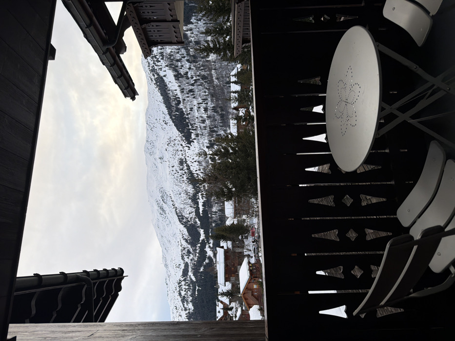Winter ski vacation documented at French Alps accommodation