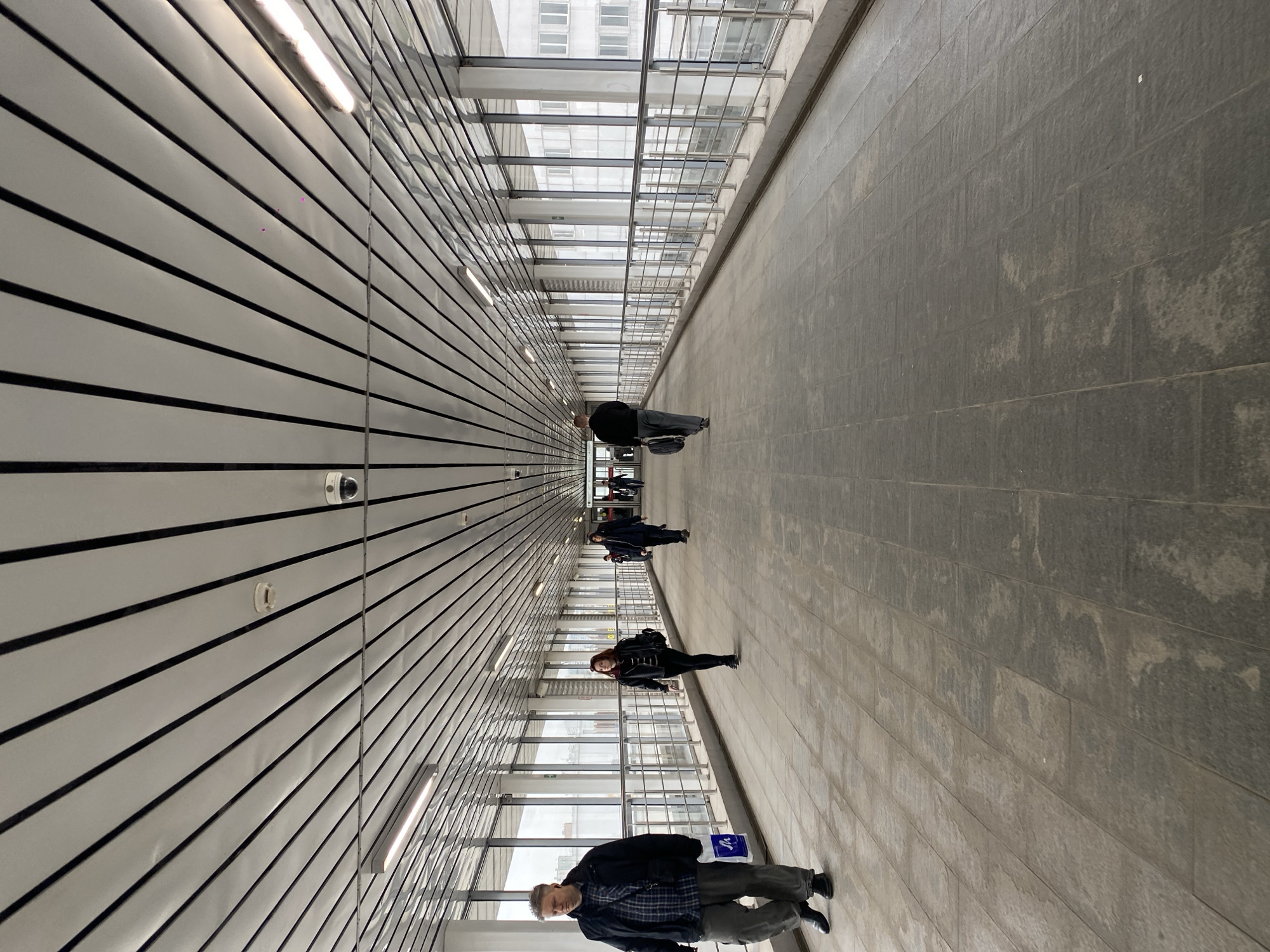 Interior pedestrian walkway documented in Dolgoprudny, Russia