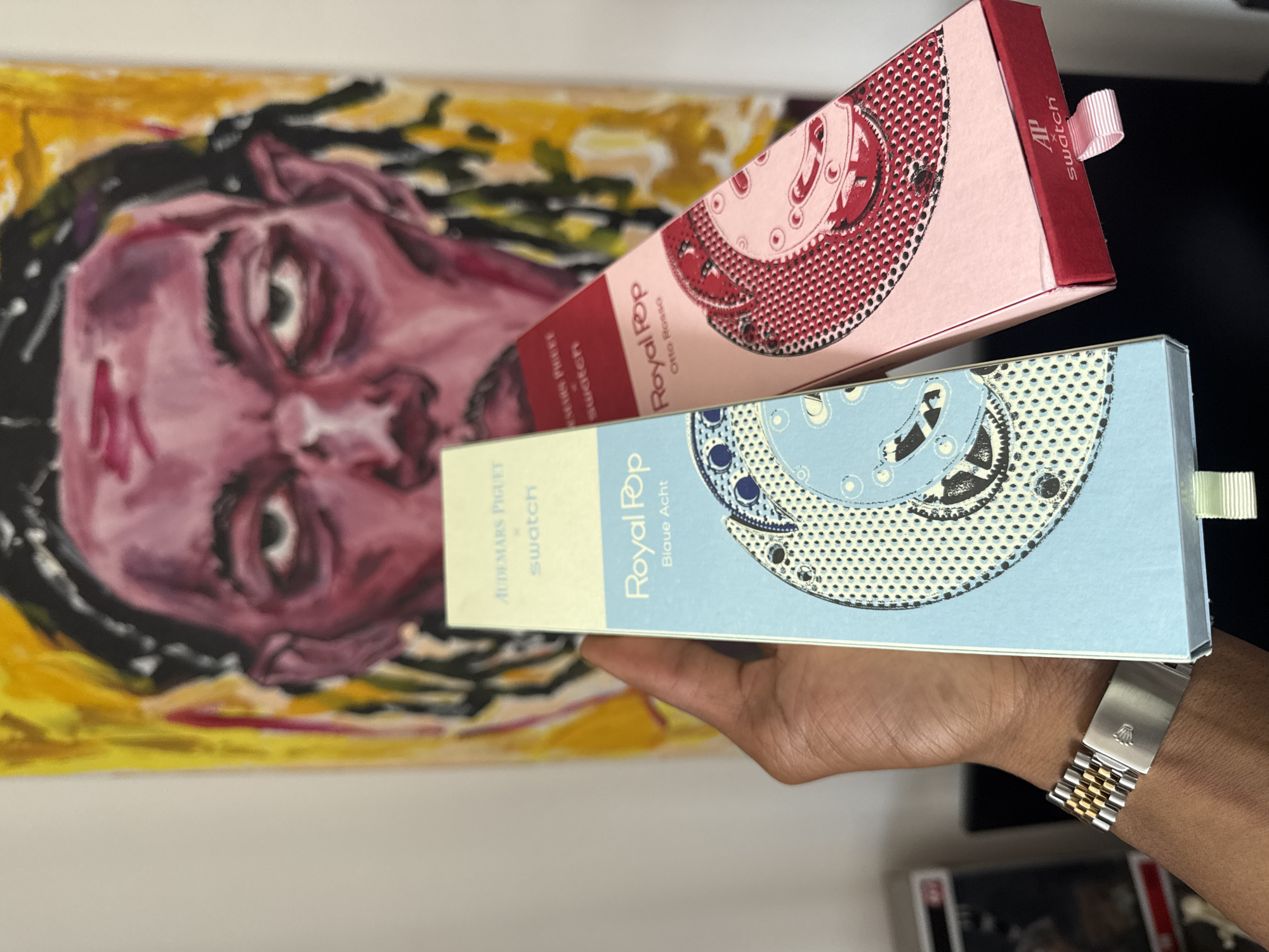 Audemars Piguet-Swatch Royal Pop watch collaboration spotted in London