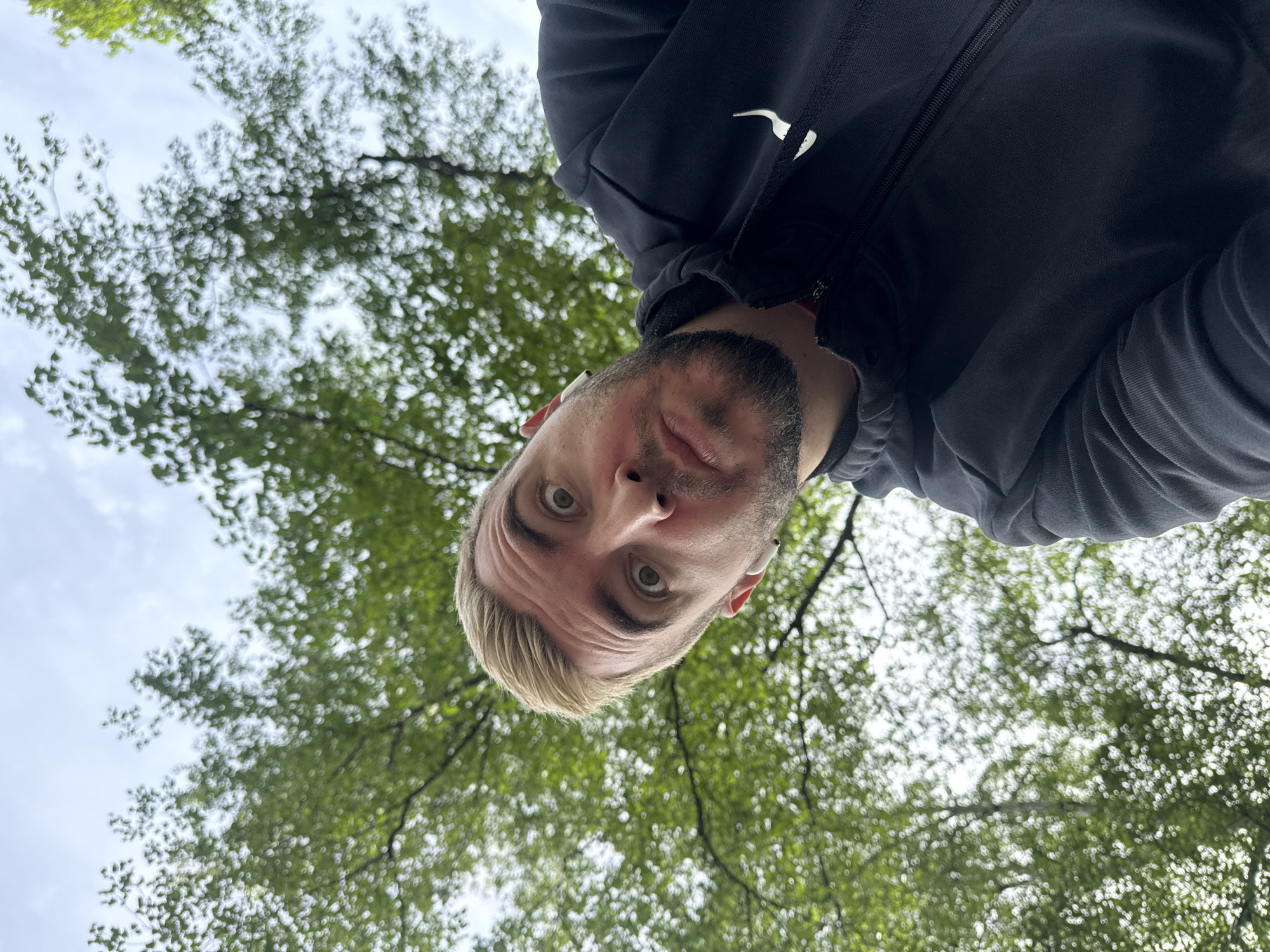 Man in black hoodie spotted around Sofia parks, playgrounds