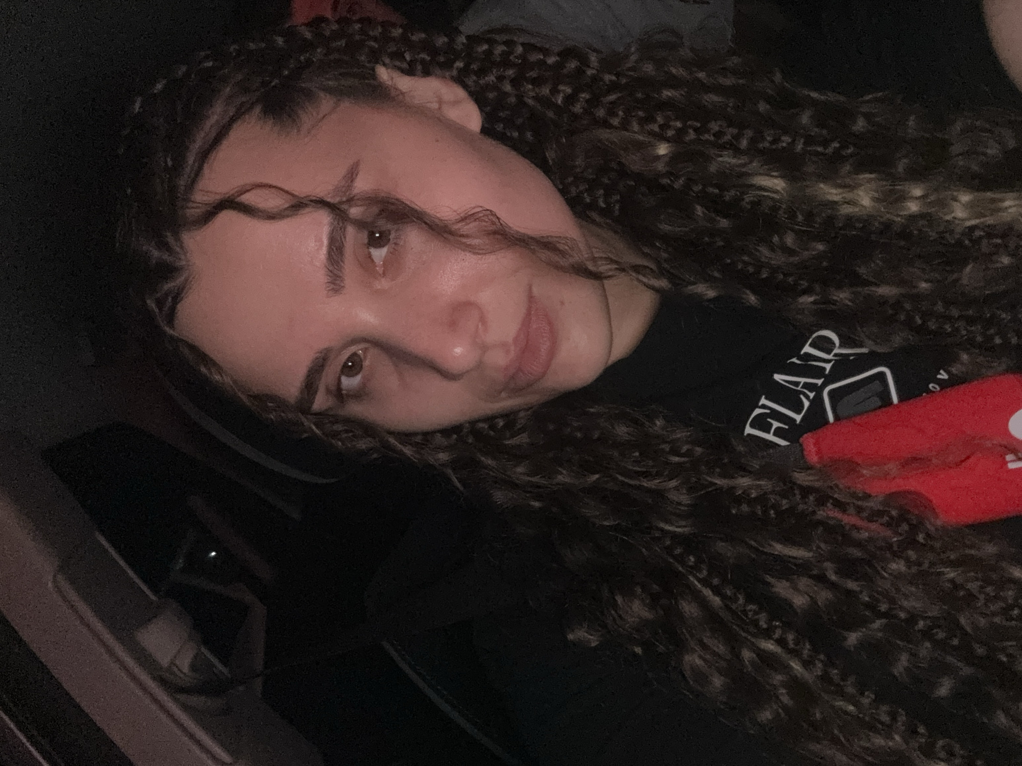Young women document nighttime outing with selfies in Gabrovo