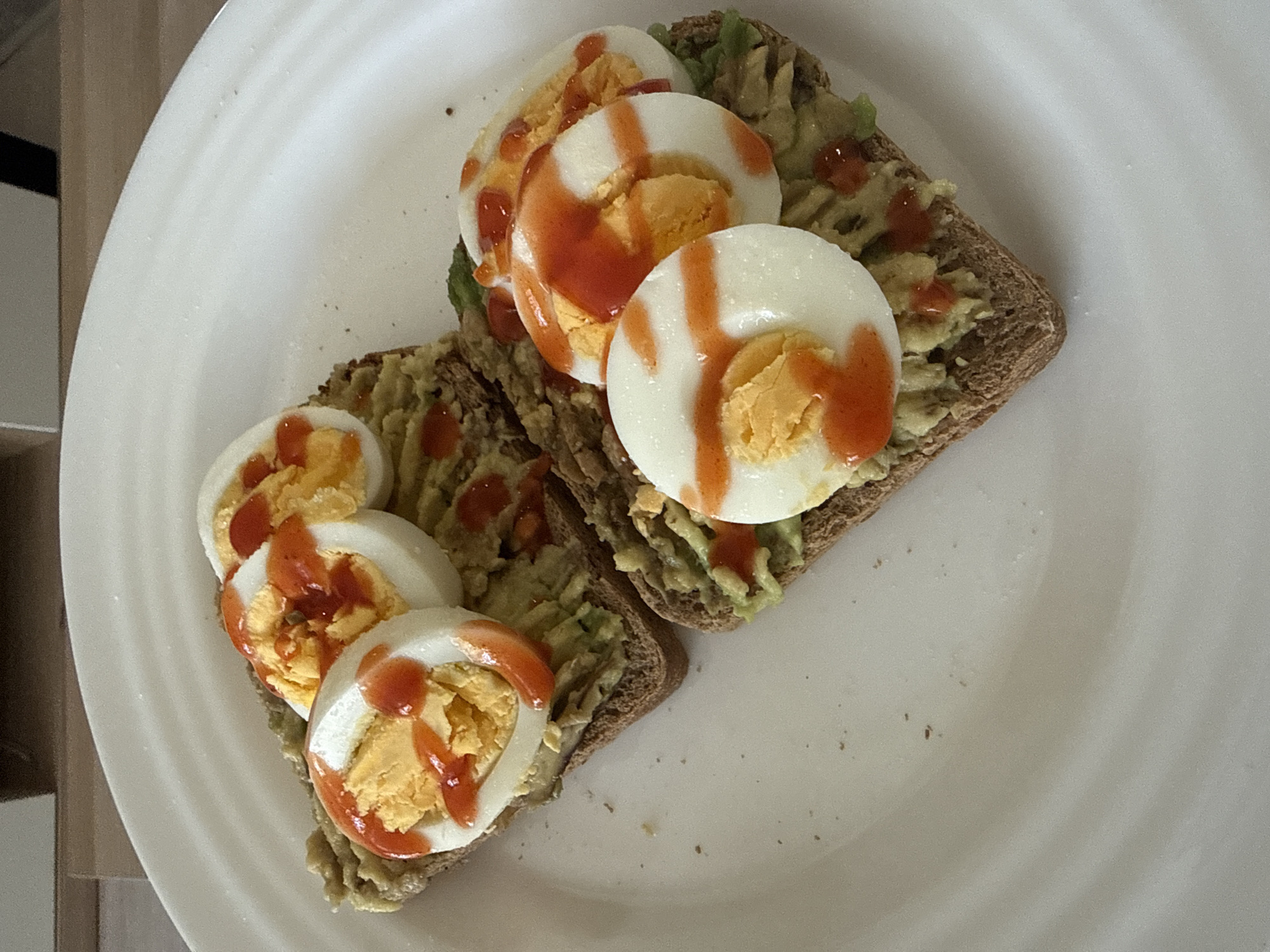 Avocado toast breakfast documented in Sofia