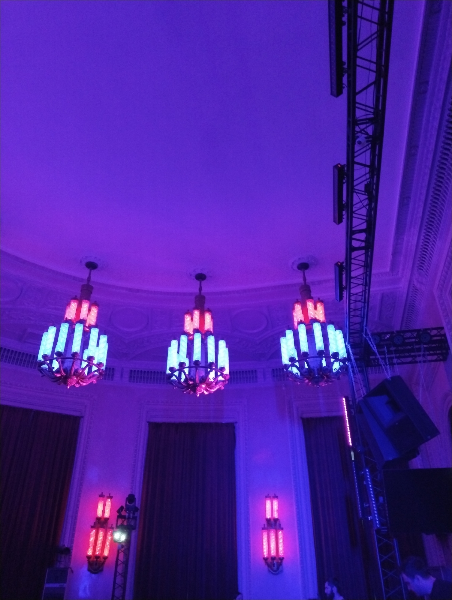 Moscow entertainment venues documented during evening hours