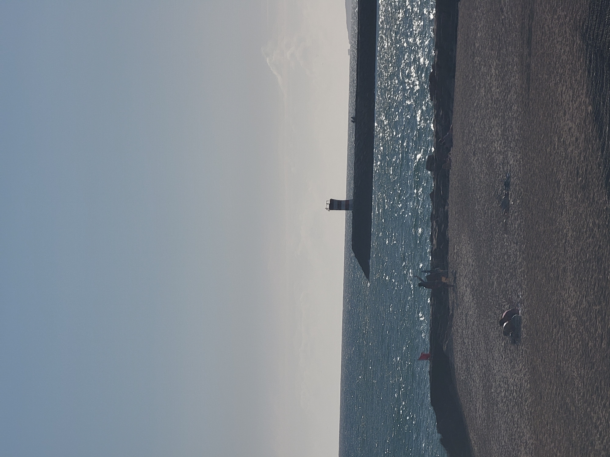 Quarteira beach and promenade on a sunny June afternoon