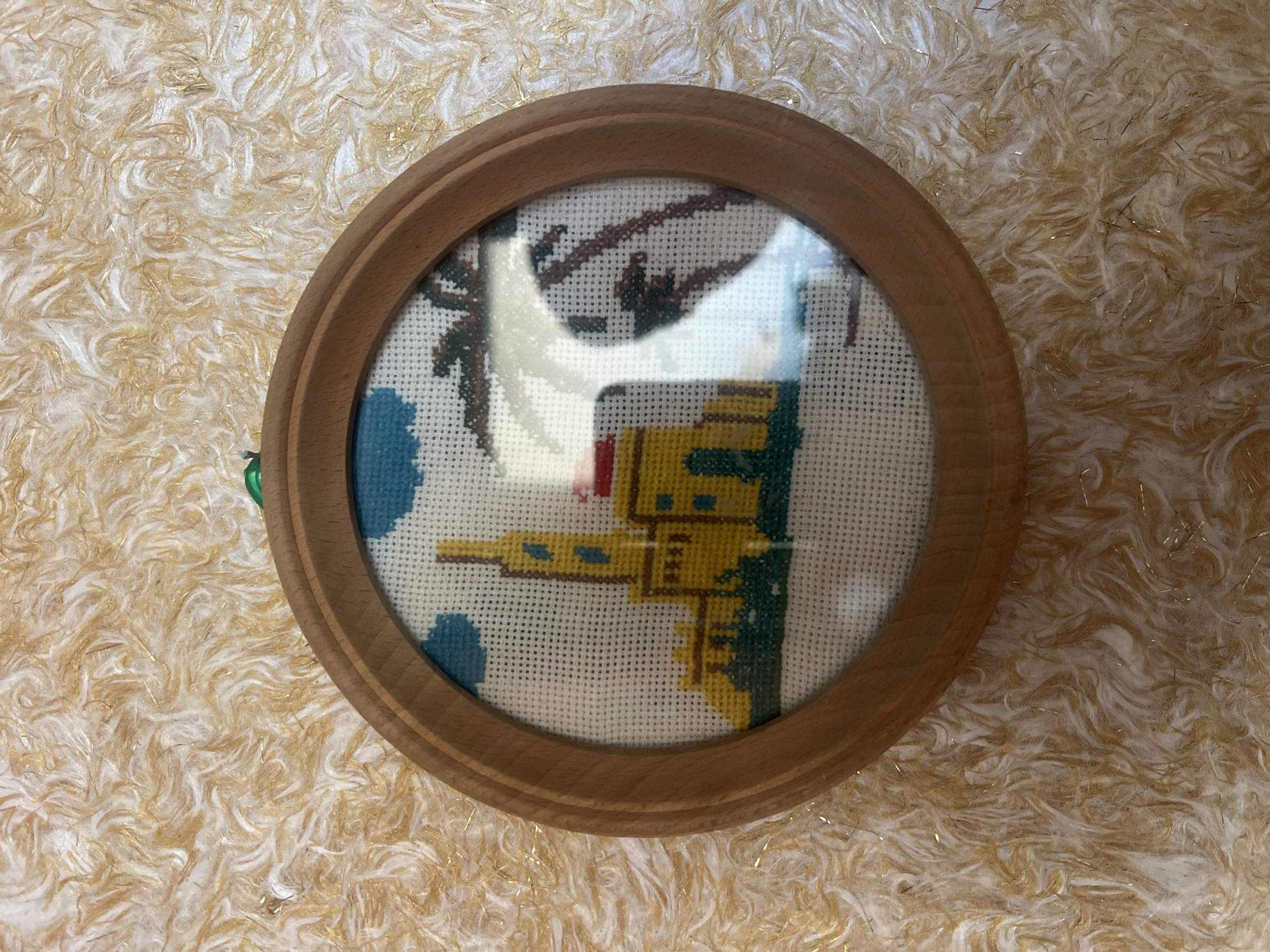 Handmade art and home objects in a quiet interior setting