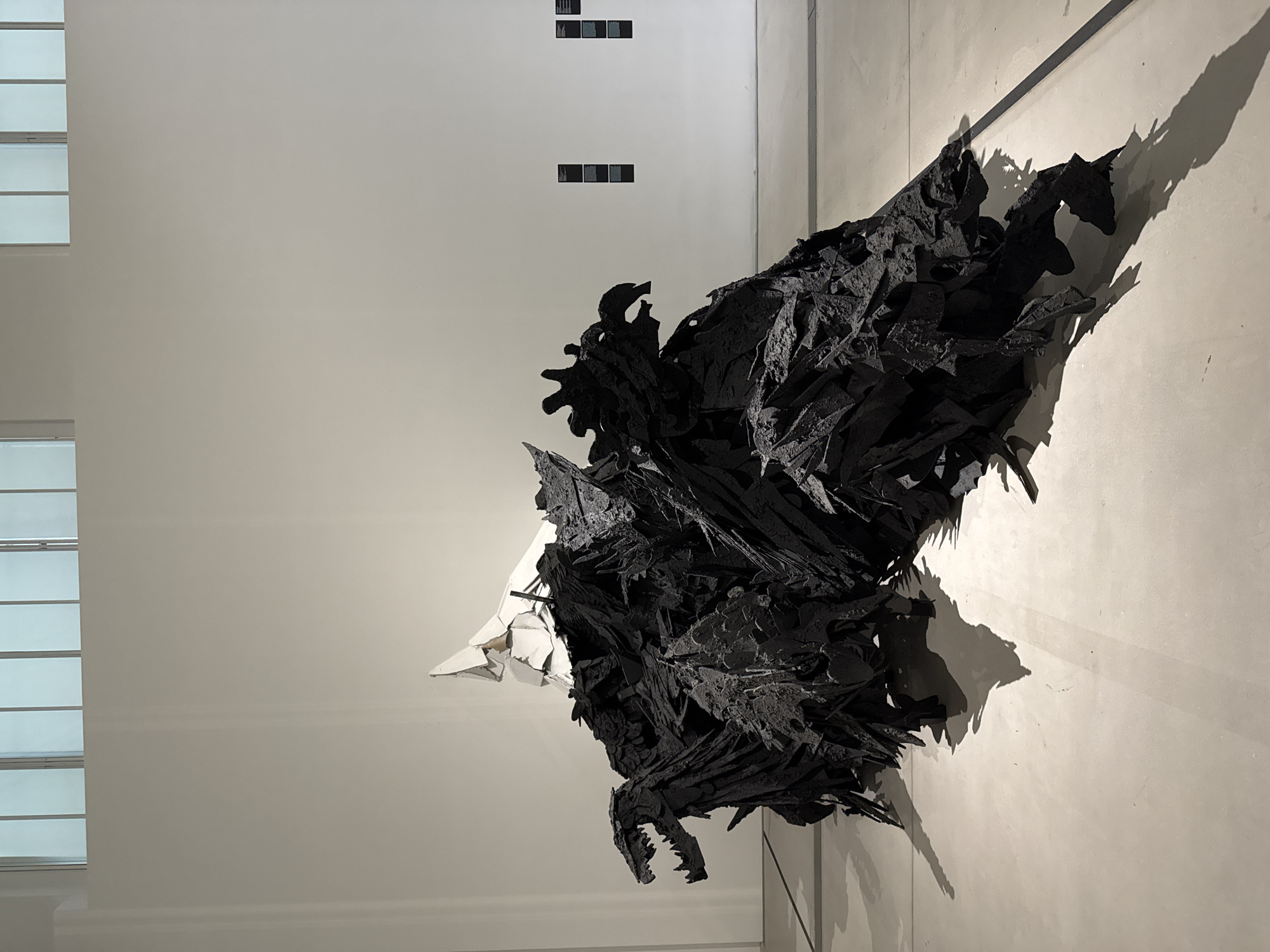 Abstract sculpture displayed at Moscow art gallery