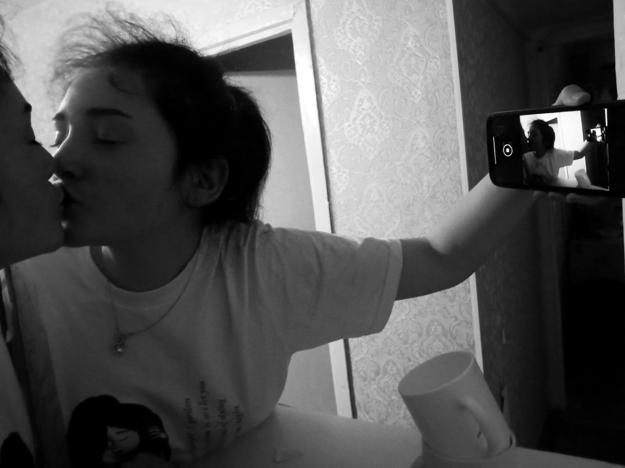 Person documents intimate daily routine in Poltava bedroom
