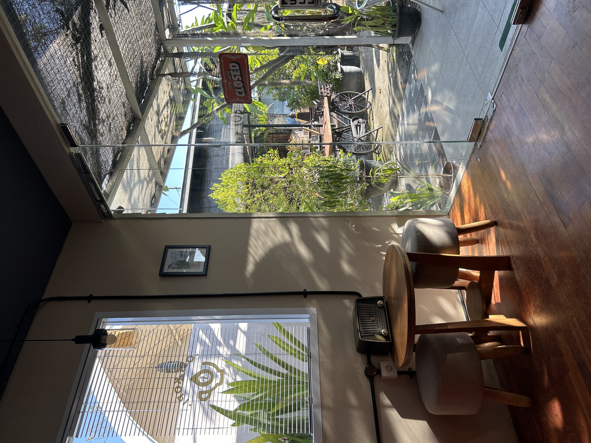Morning coffee at Oli Kopi cafe in North Kuta