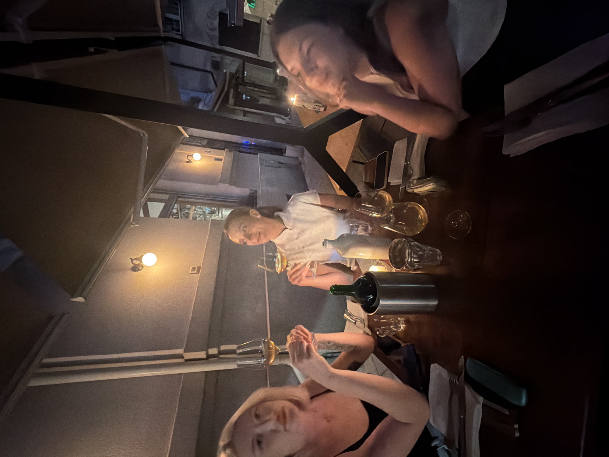 Evening drinks and dinner at a Belgrade outdoor restaurant