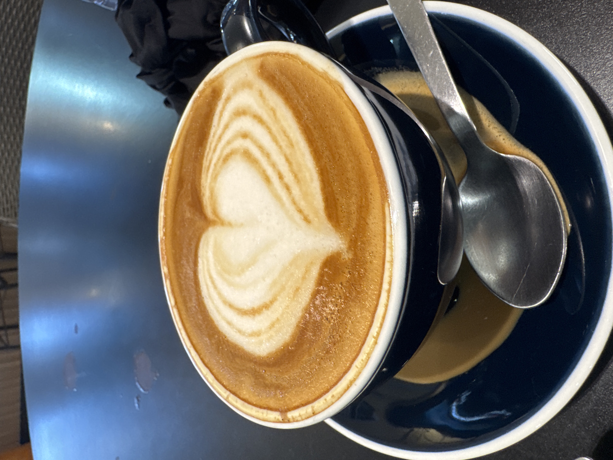 Coffee and carrot cake at Central Samui's Annie café