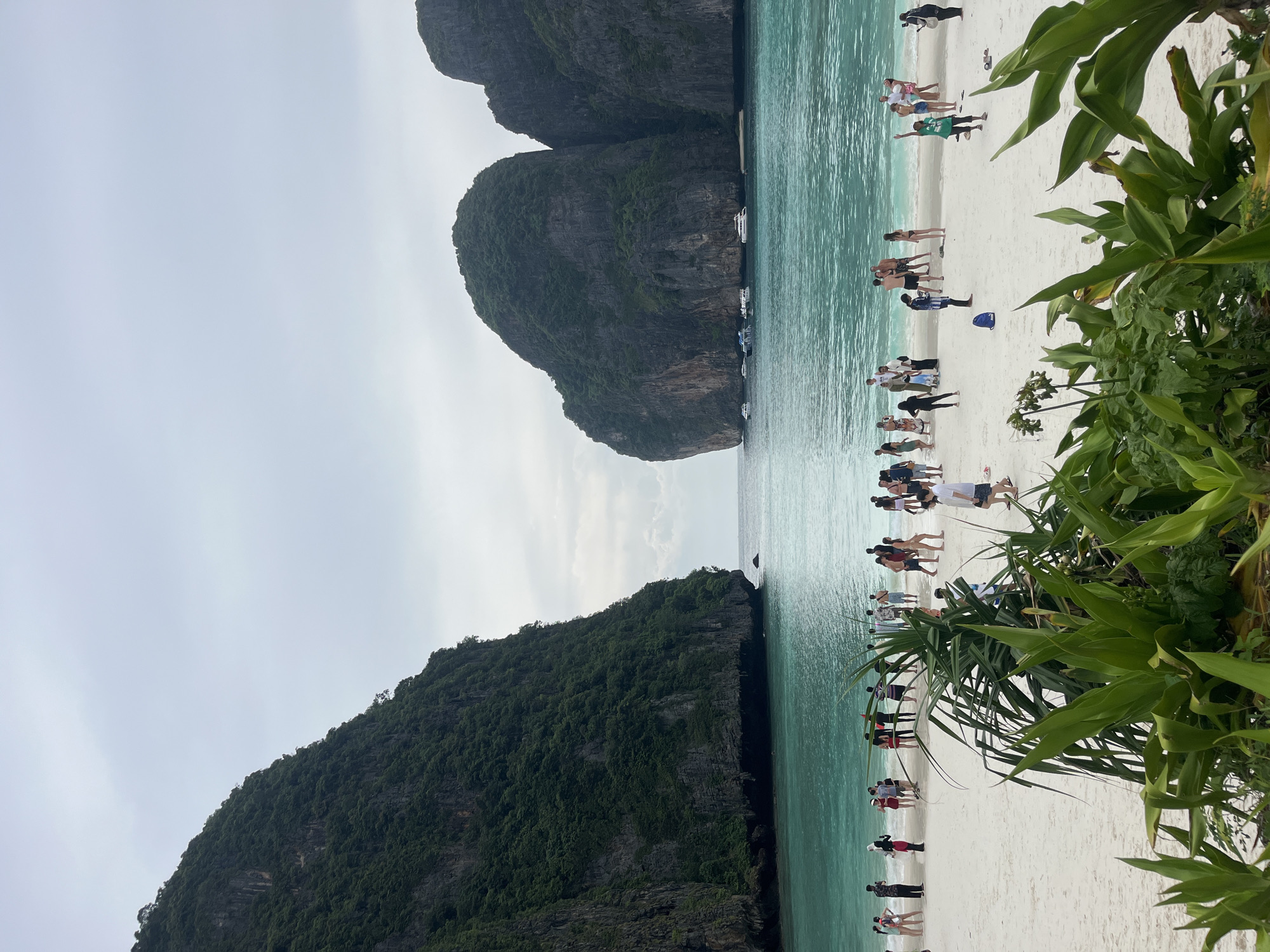 Maya Bay's limestone cliffs and turquoise waters, Krabi