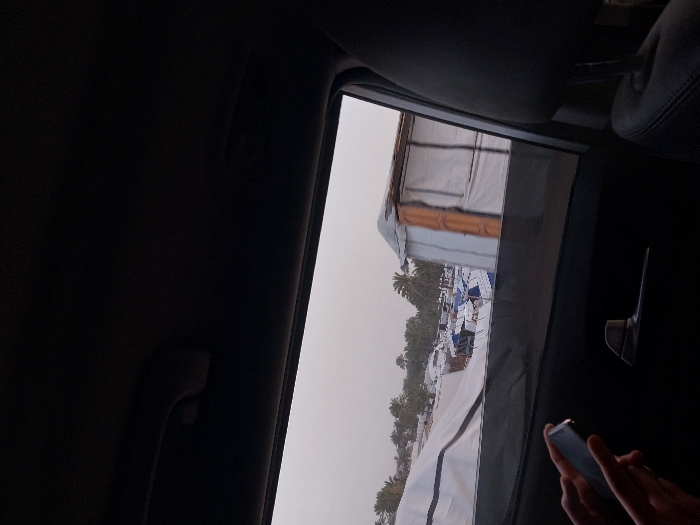 Witness documents temporary settlement scenes in Al-Mawasi Gaza area