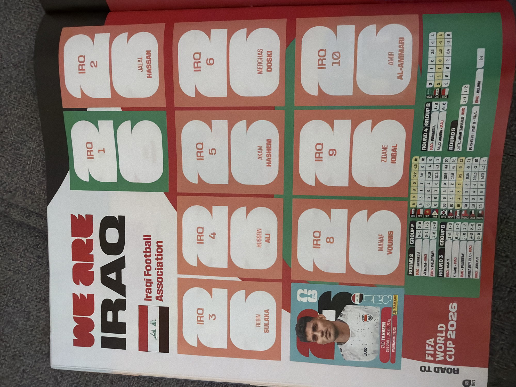 Collector reviews FIFA World Cup 2026 sticker album in Bulgaria