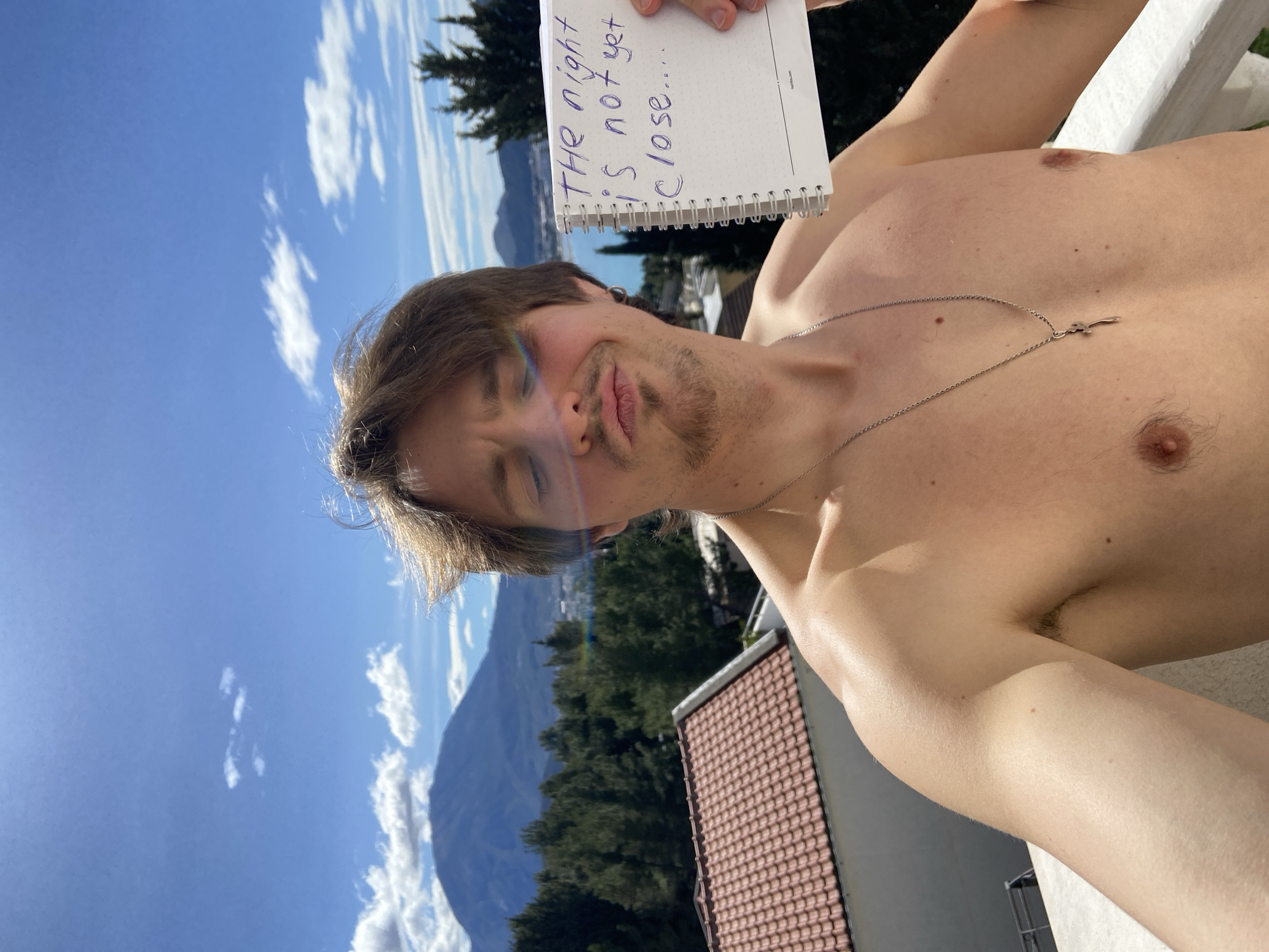 Man documented in multiple poses around Šušanj, Montenegro