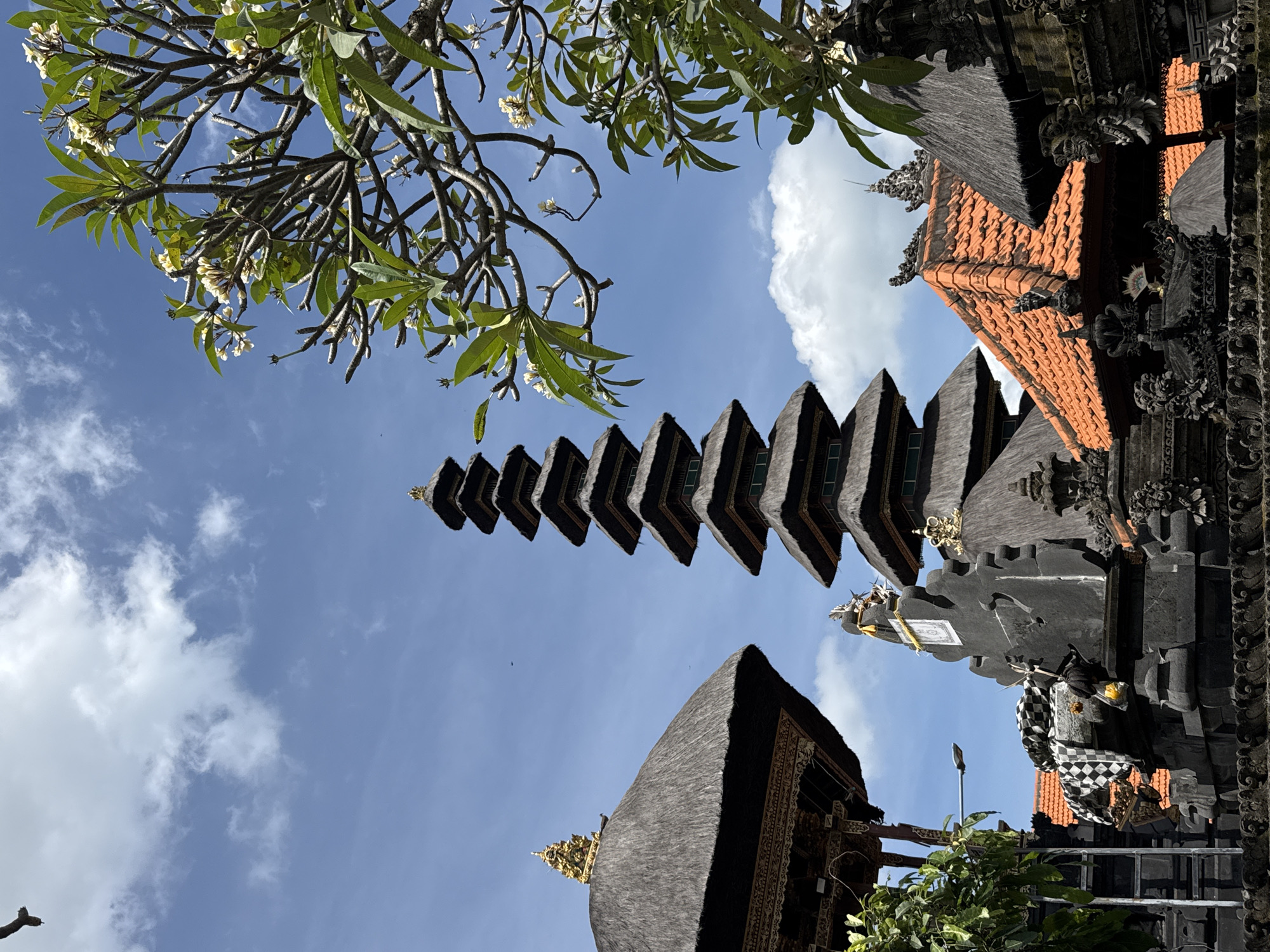 Morning tourist activity recorded at Mengwi temple and local businesses