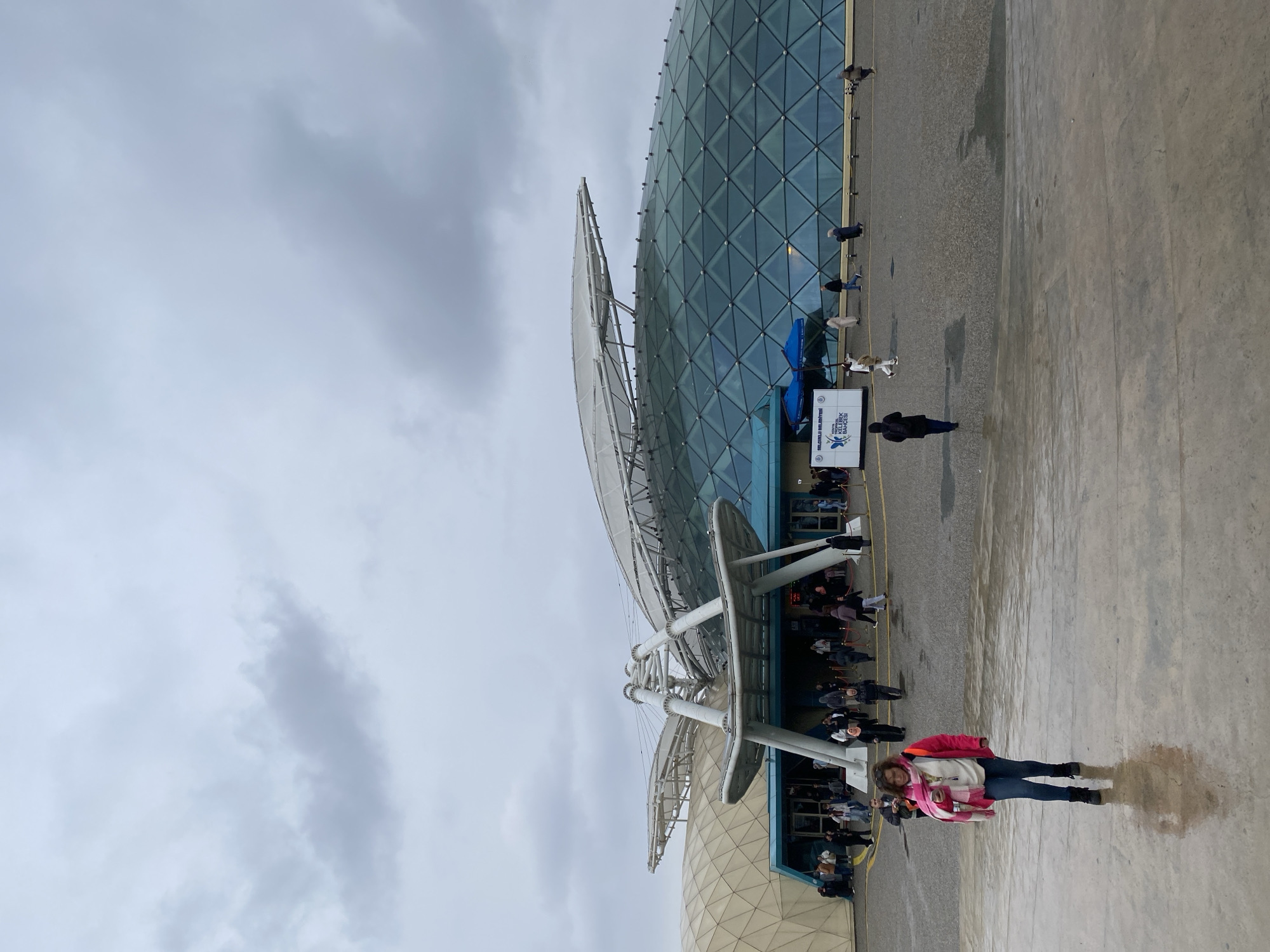 Konya Butterfly Garden exterior photographed on cloudy April afternoon
