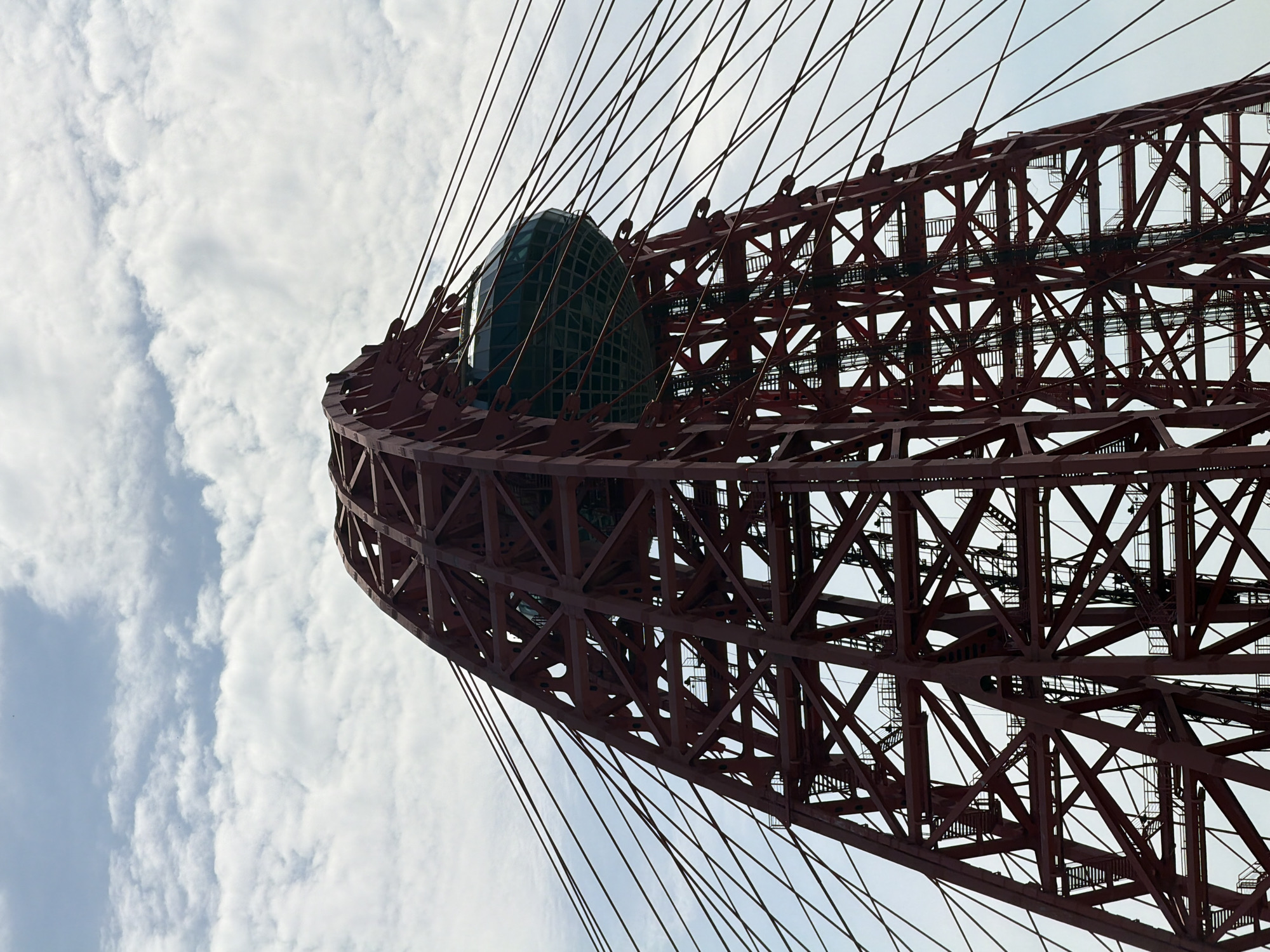 Morning visit documented at Moscow's Ostankino Tower parking area
