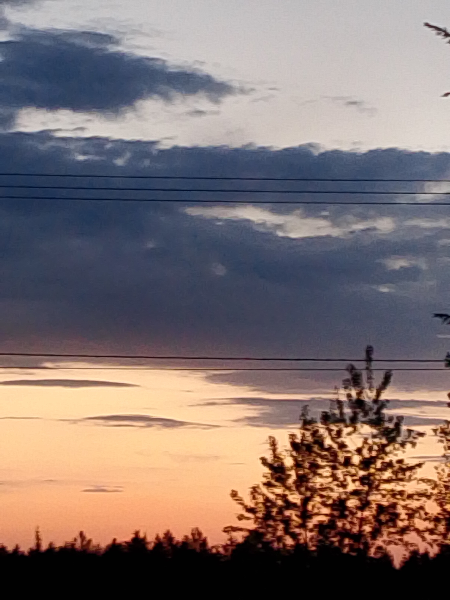 Evening twilight and fire pit scenes observed in Прикамский