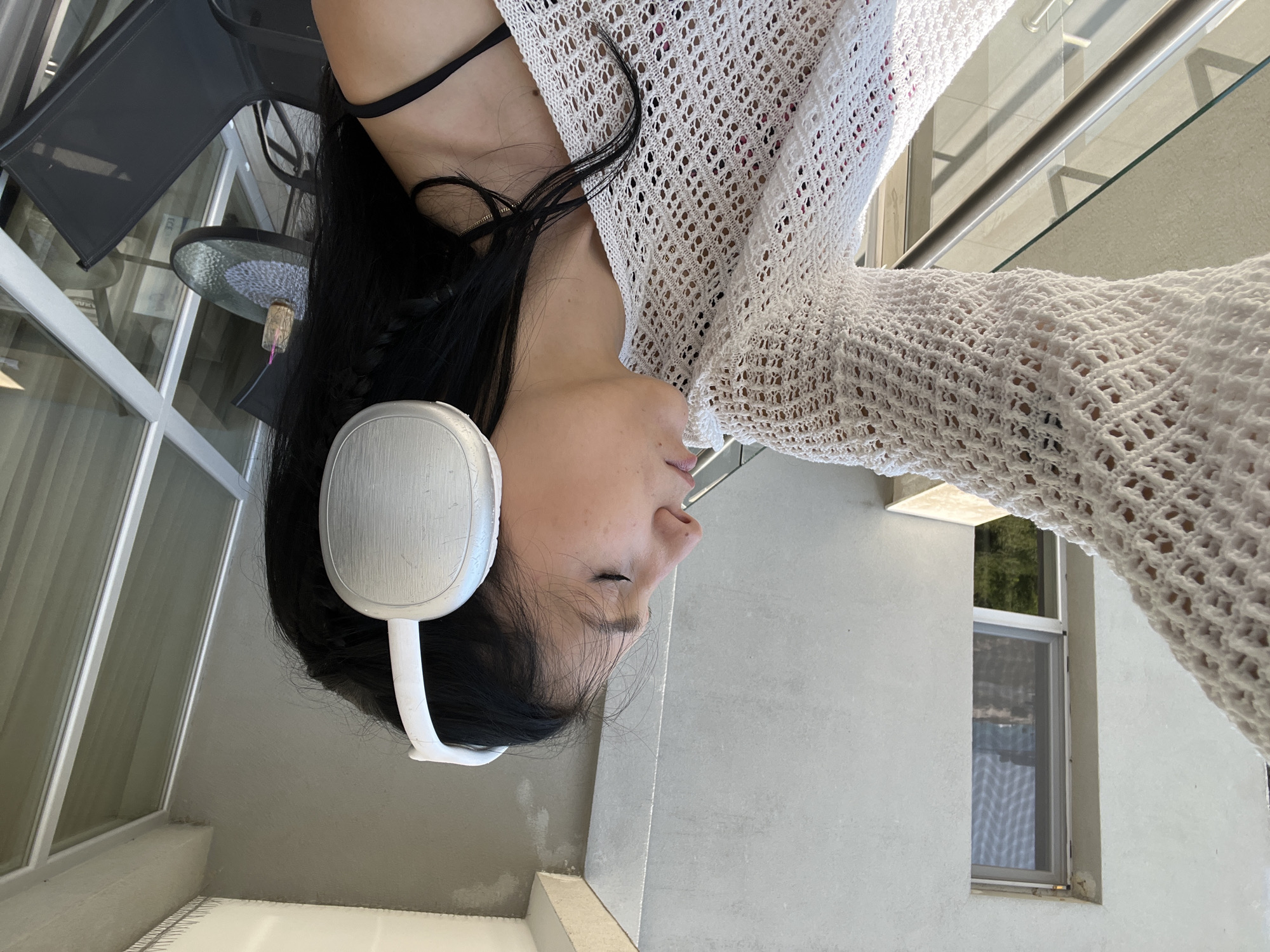 Balcony selfies by the Black Sea in Kiten, Bulgaria