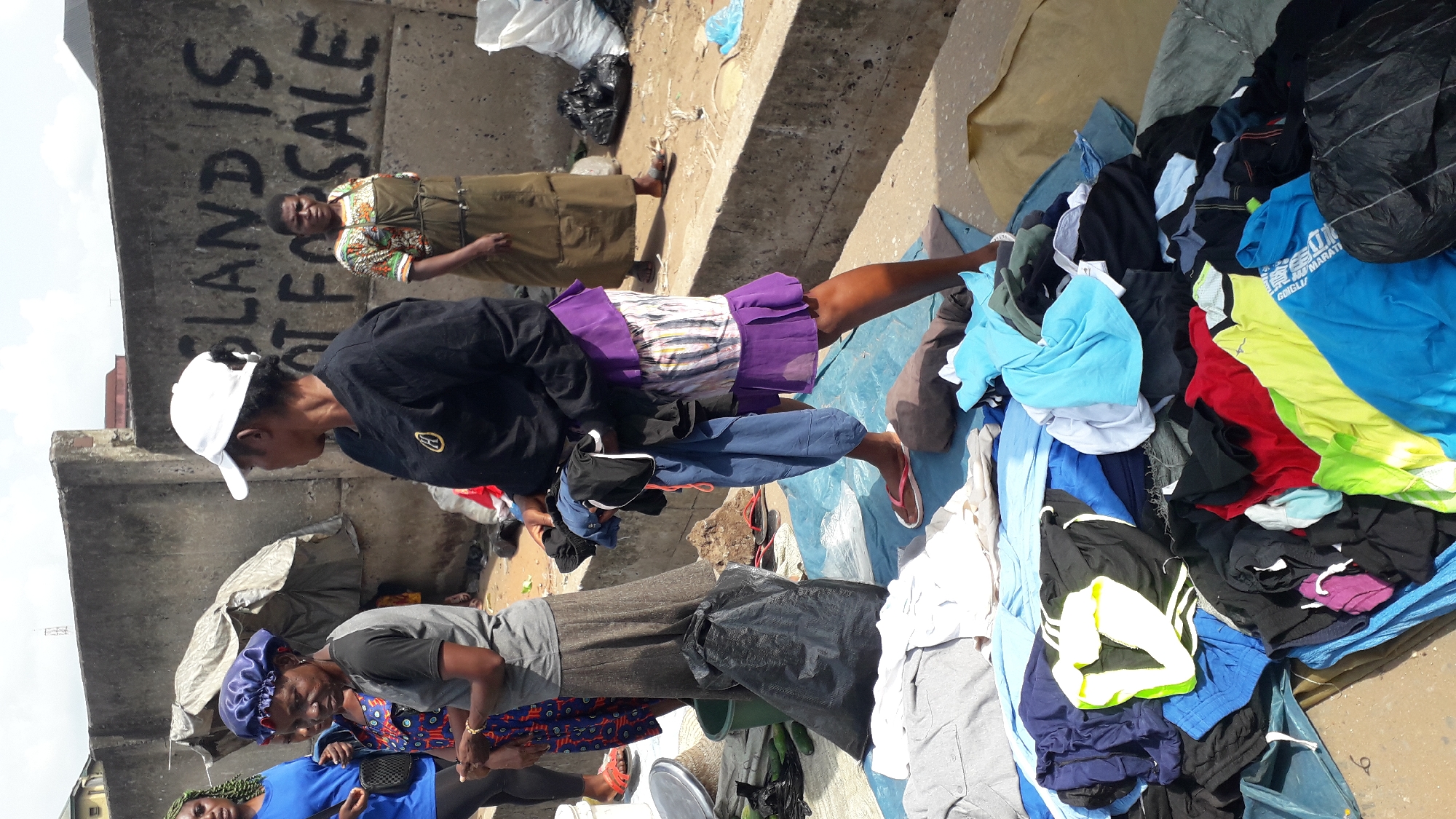 Bustling street market activity across Onitsha, Nigeria