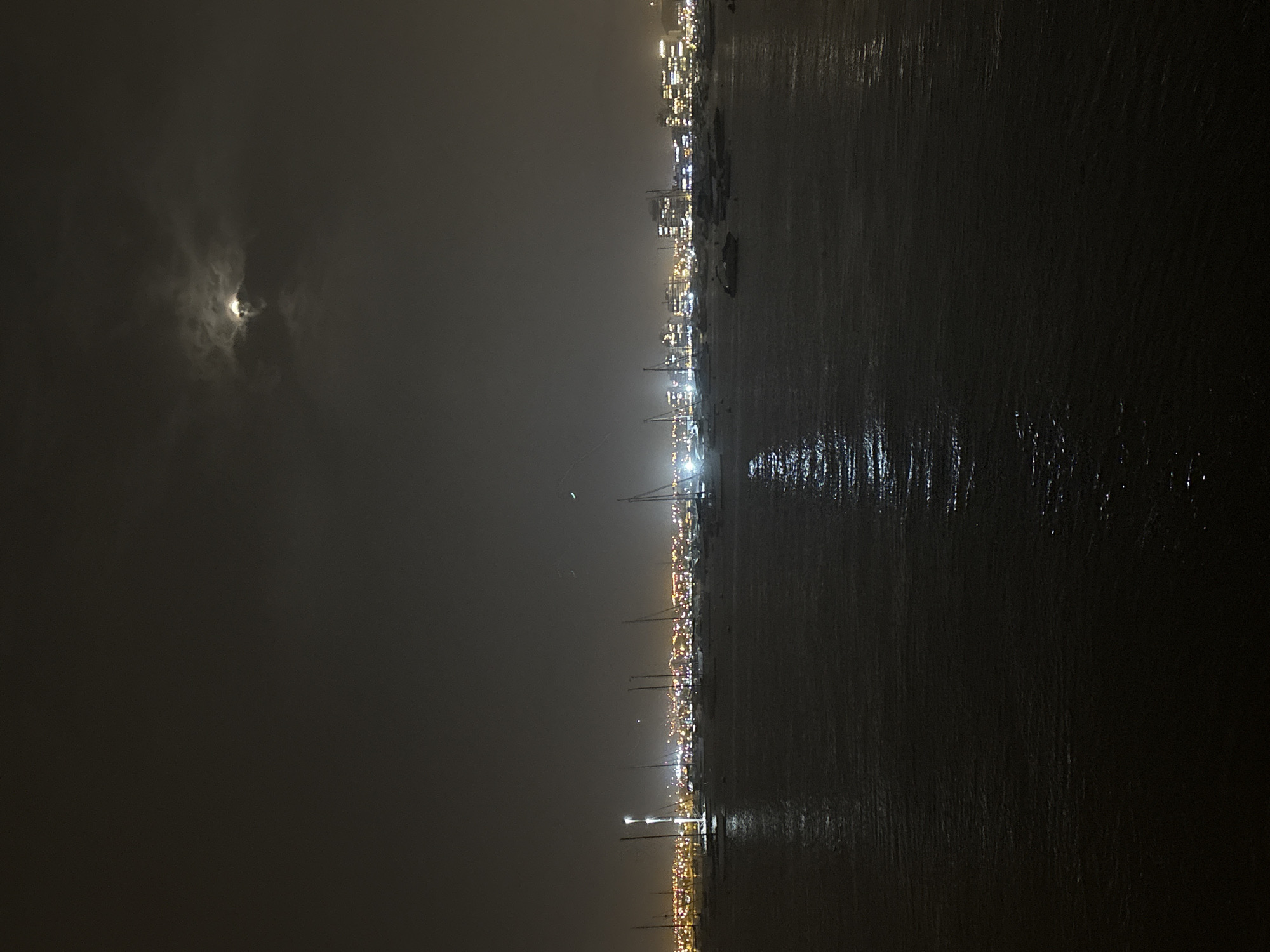 Late night documentation of evening in coastal Ancón, Peru