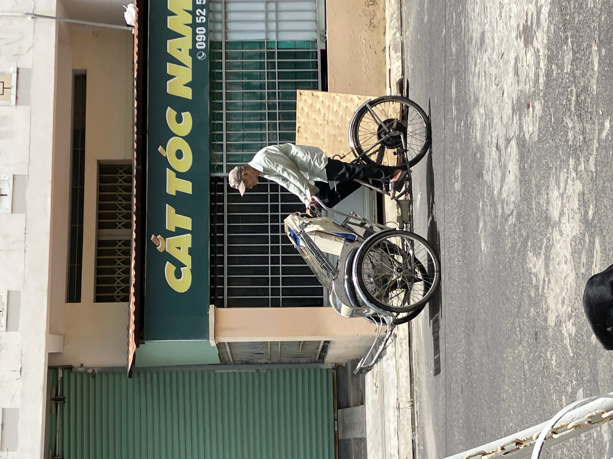 Morning street life and city architecture in Nha Trang