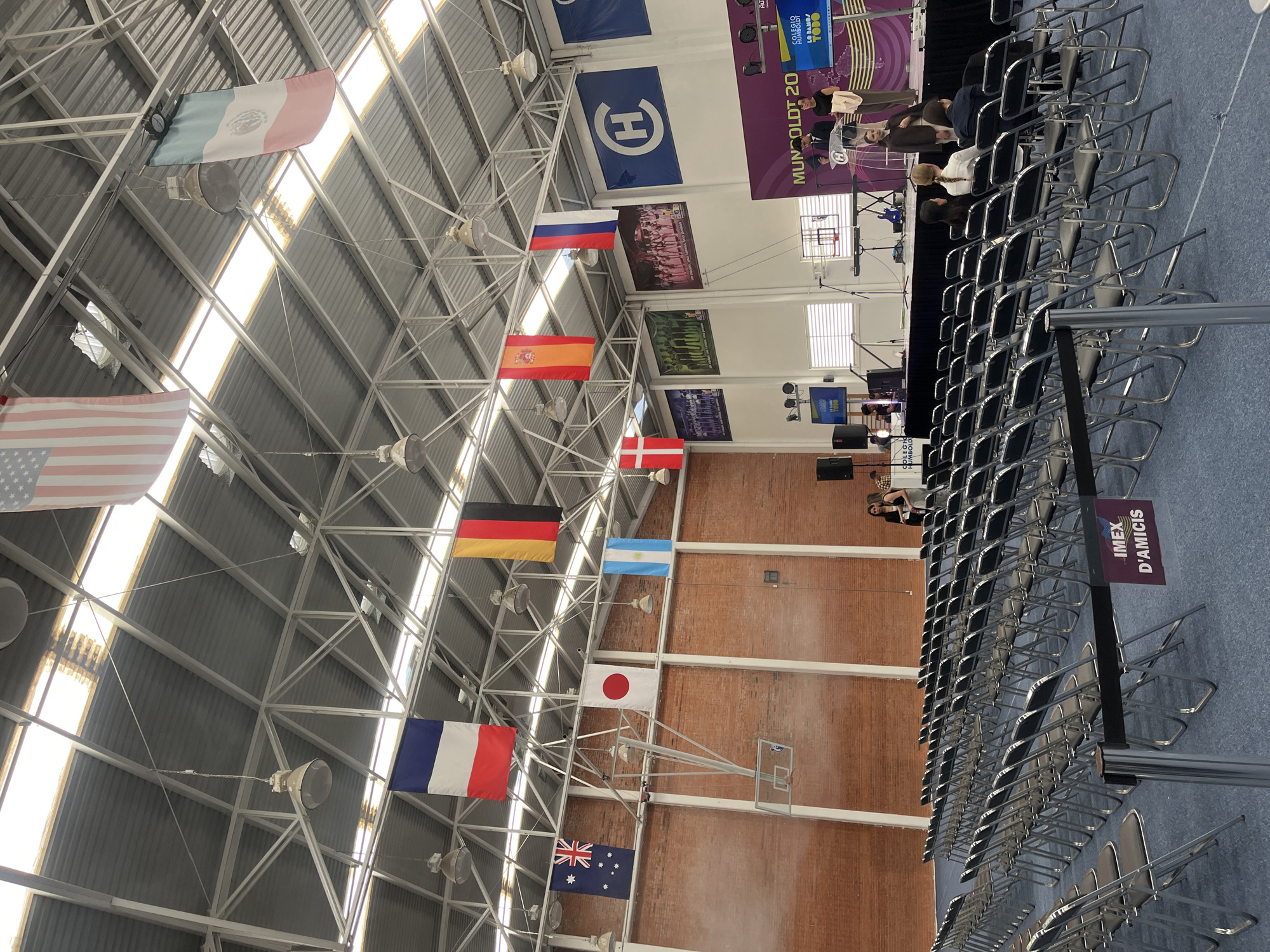 Evening assembly event held at Puebla gymnasium venue